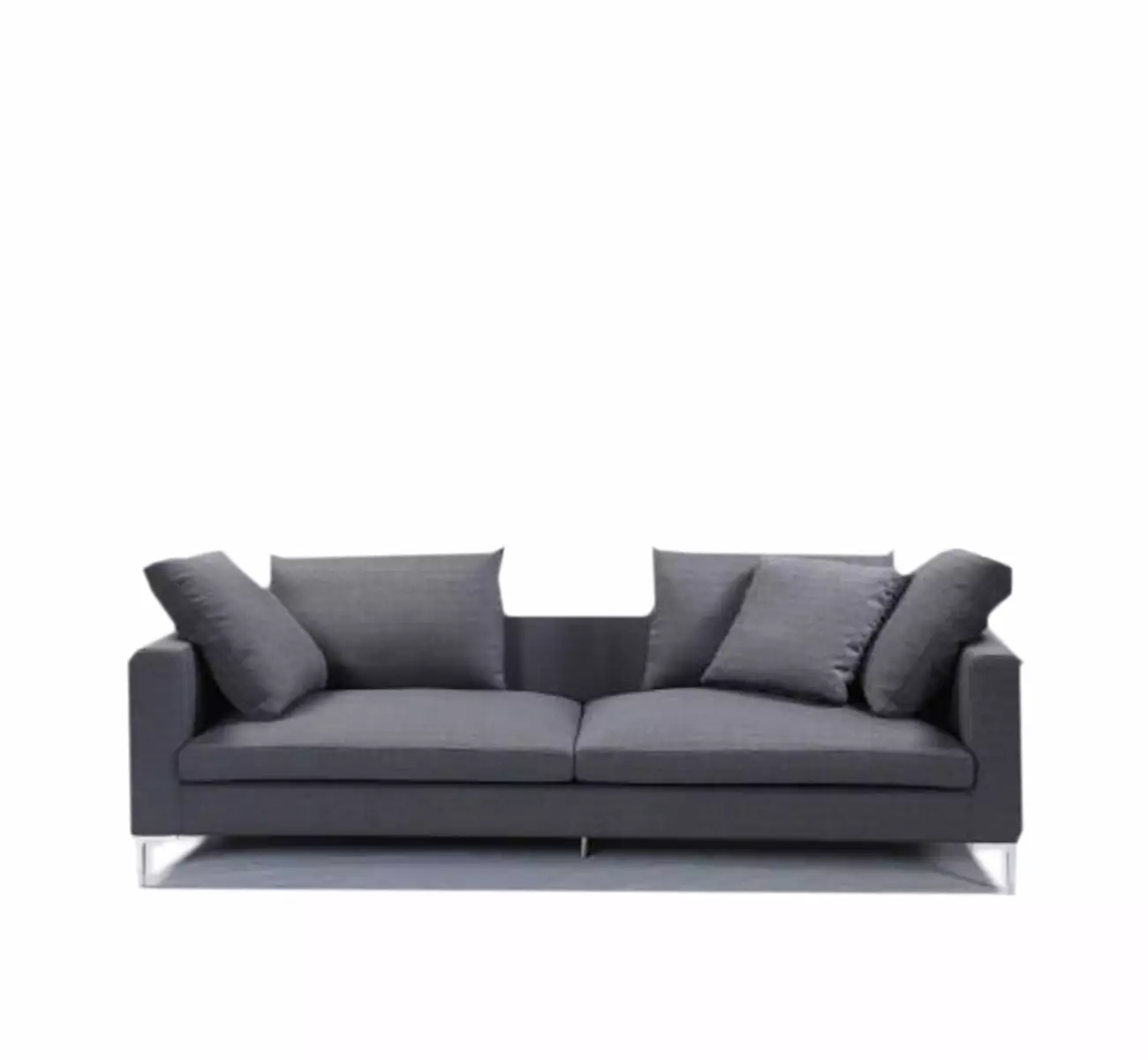 Kat's 3 Seater Sofa Dark Grey Upholstered Living Room Furniture MH
