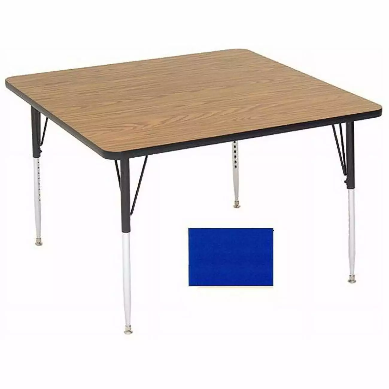 Correll A4242-Sq-37 Square Activity Table Standard Legs Blue