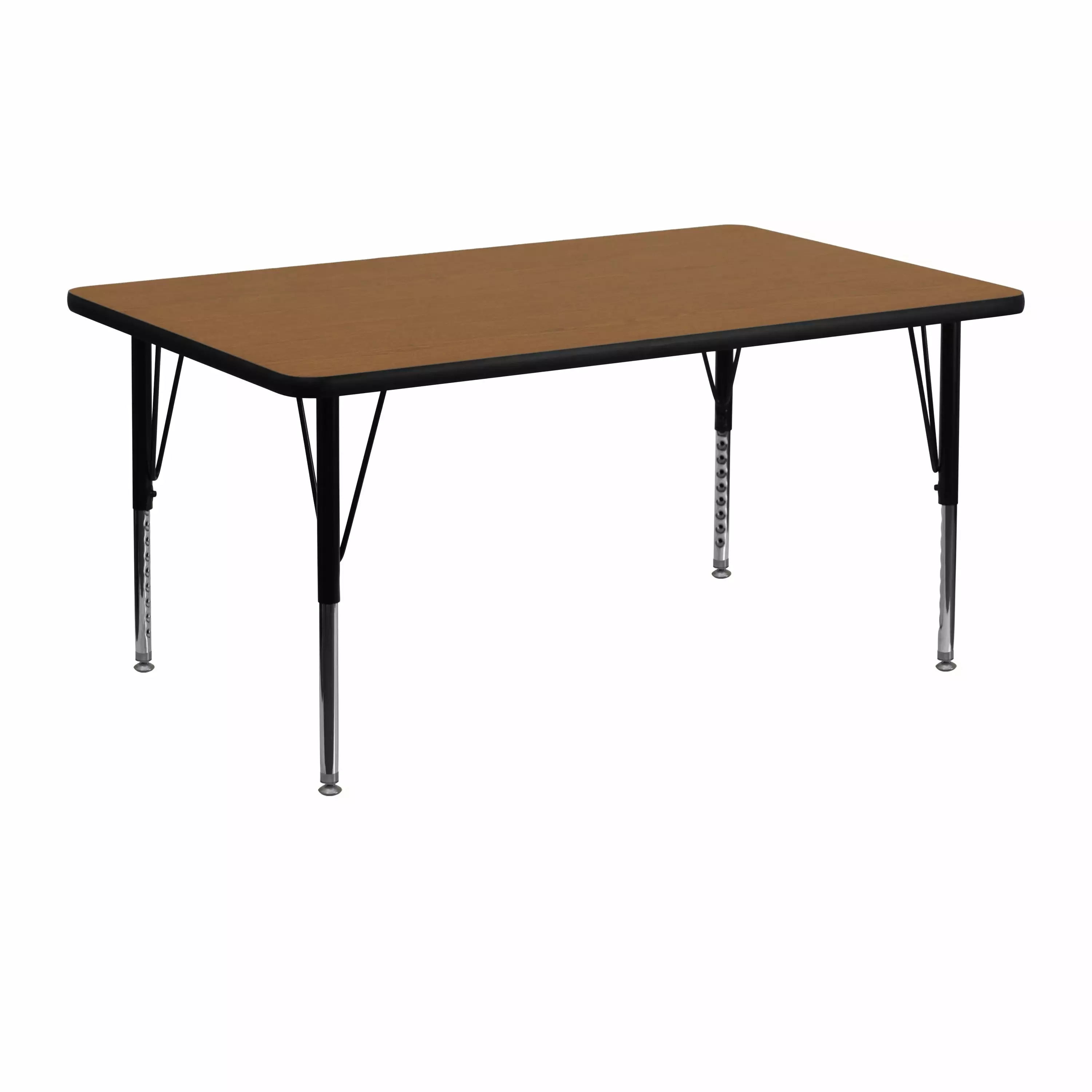 Emma + Oliver 24x48 Oak Thermal Laminate Preschool Activity Table Classrooms EMMA   OLIVER