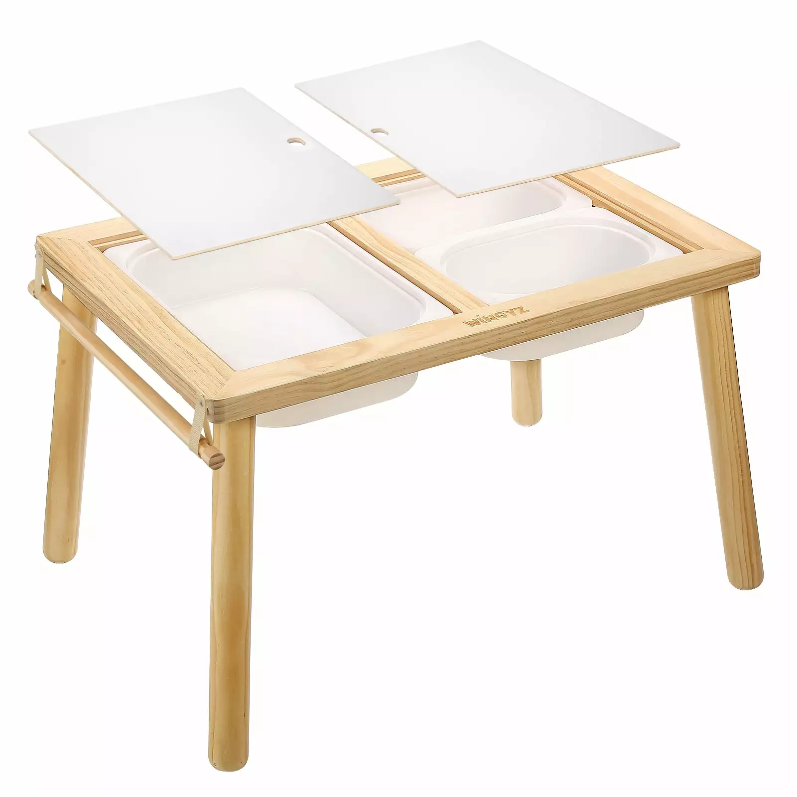 Sweet Time Kids Activity Table Storage Bin - Sensory Play Study Dining Table Toddlers