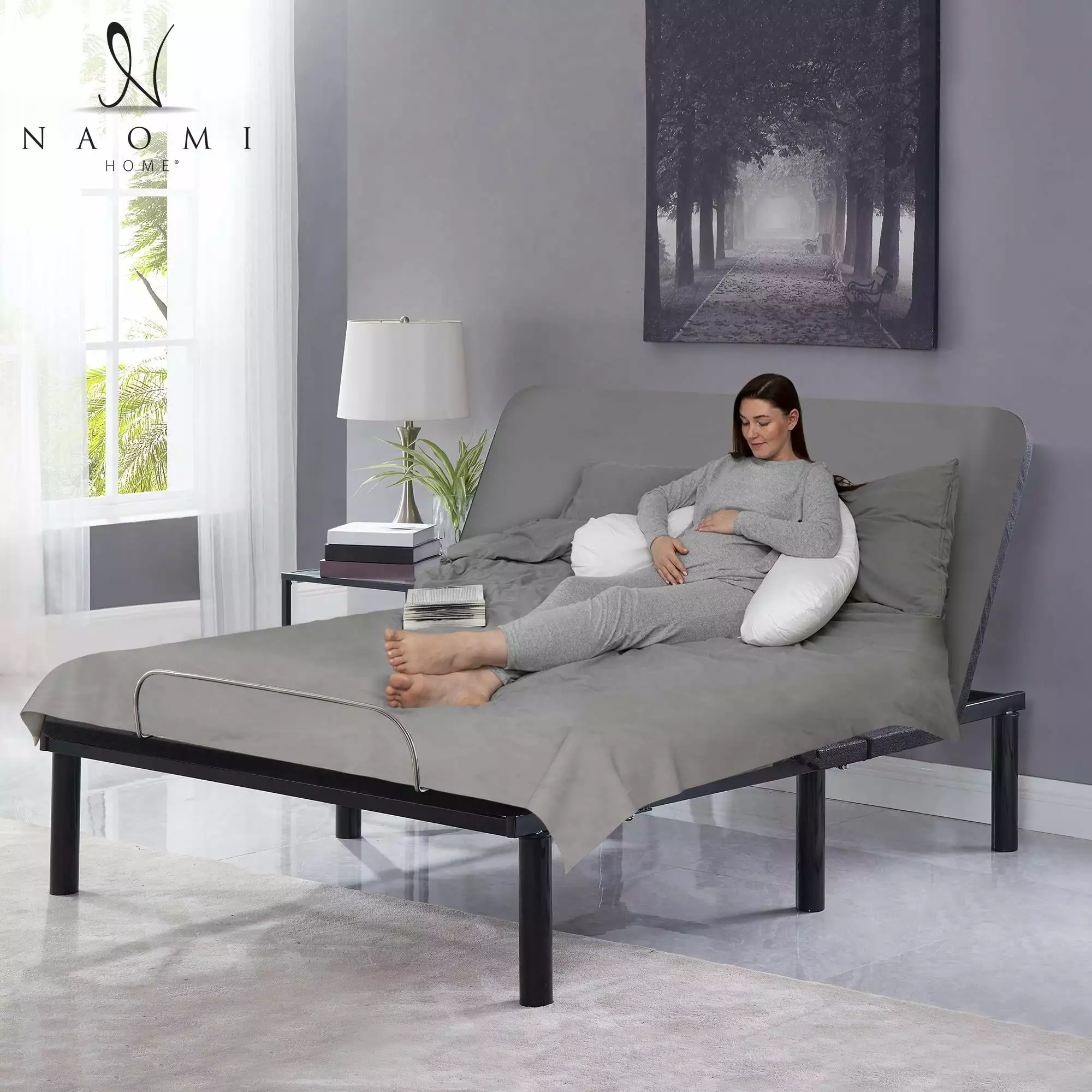 Serenity Deep Sleep Enabling 15 Height Twin XL Adjustable Bed Frame Head Foot Incline Adjustable Bed Base Intelligent Bed ...