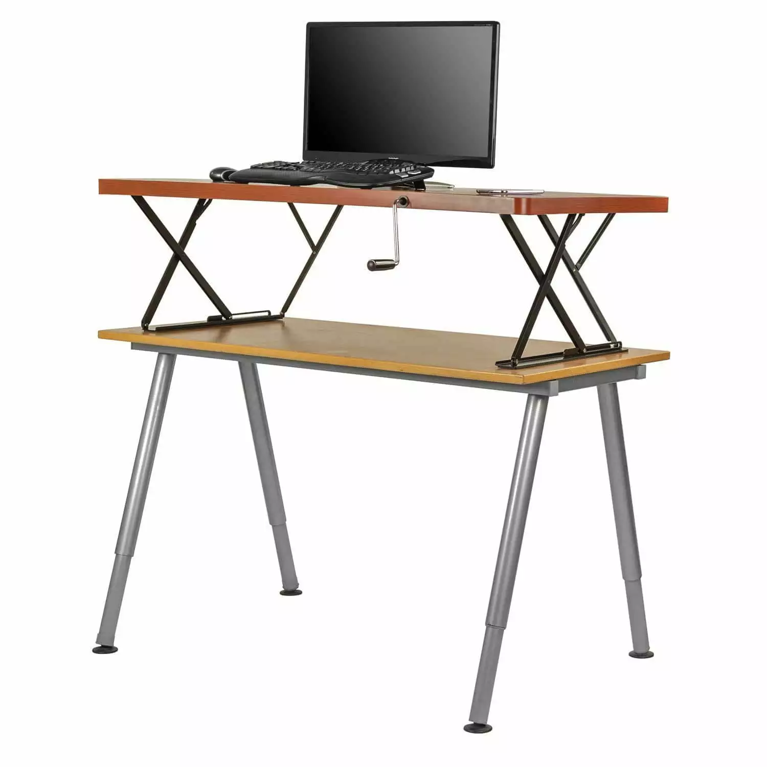 Halter Manual Adjustable Height Sit Stand Tabletop Desk - Versatile Home Office Solution