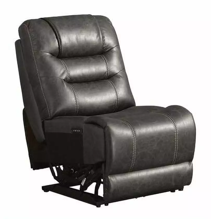 Wasson Collection 7310831 Power Armless Reclining Chair Adjustable Headrest Gray ASHLEY