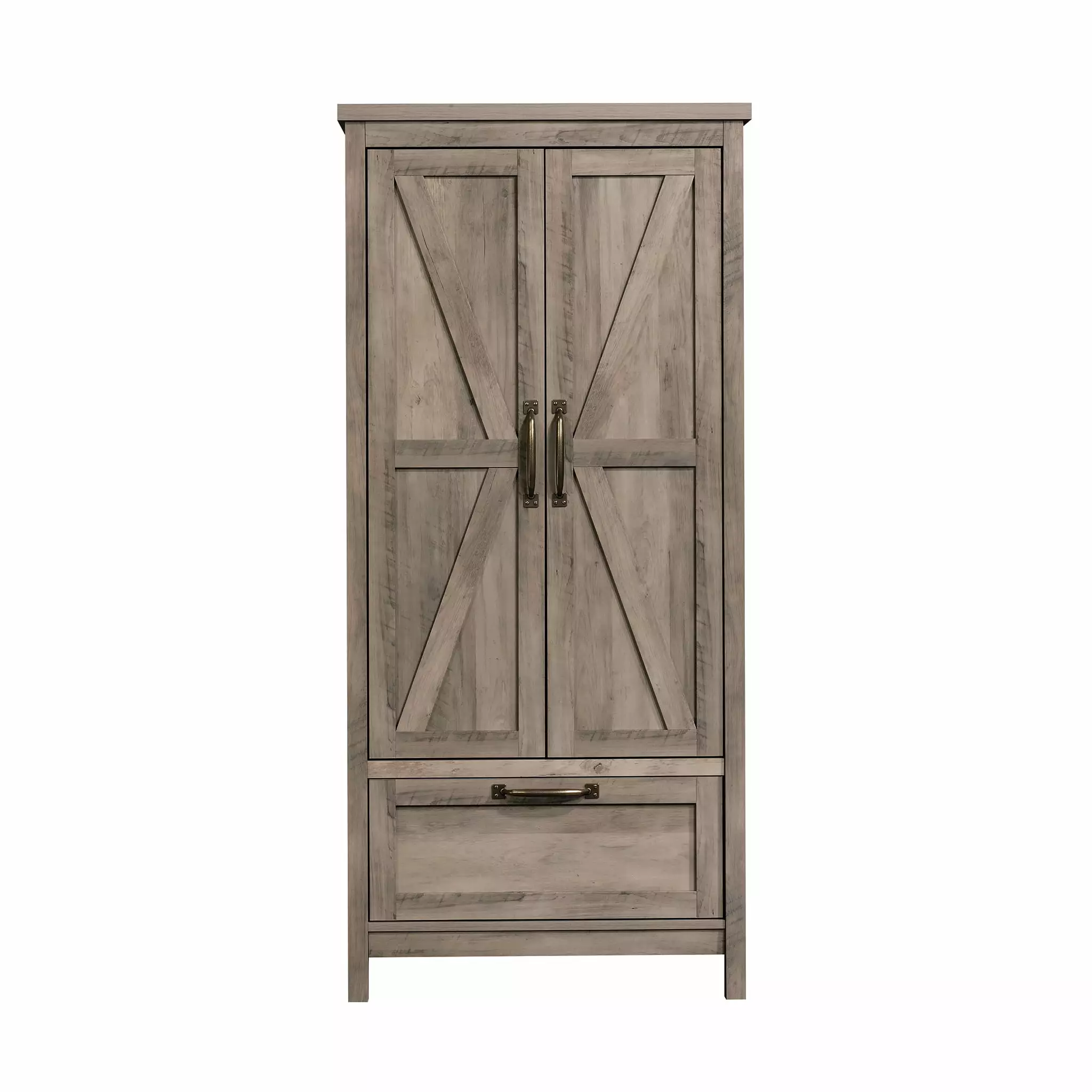 Better Homes & Gardens Modern Farmhouse Armoire Rustic Gray Finish