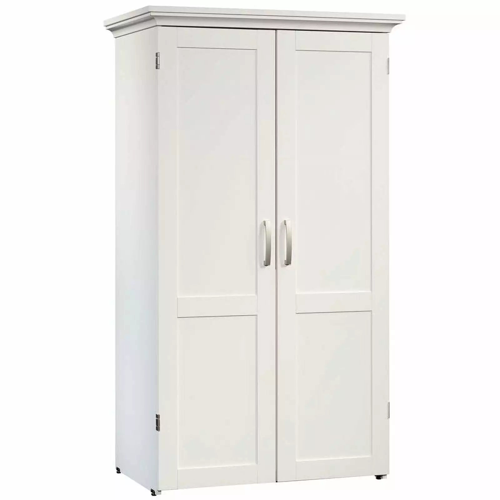 Sauder Craft & Sewing Armoire Soft White Finish Craft Storage