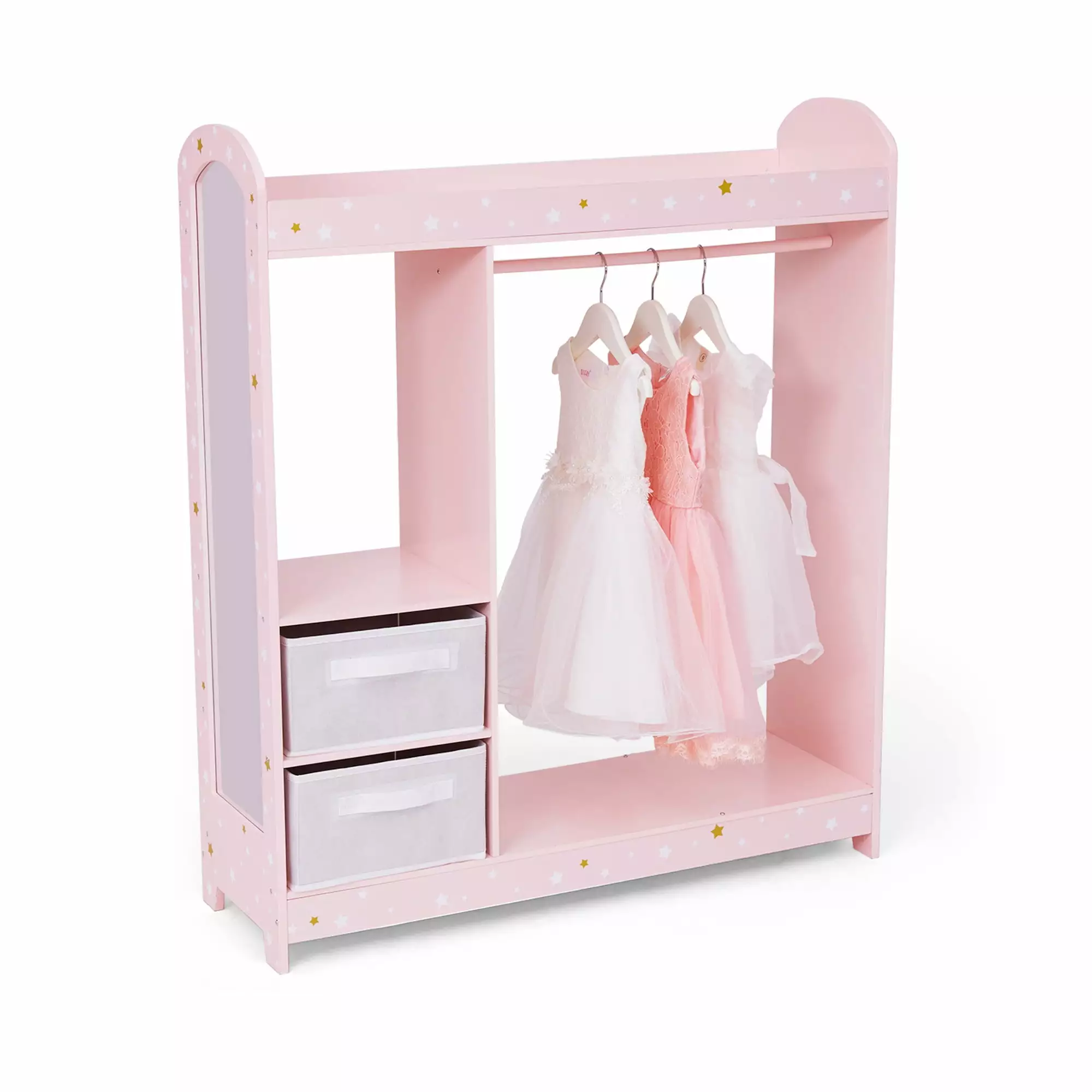 Fantasy Fields Twinkle Star Print Jasmine Deluxe Open Armoire Wardrobe Bedroom Teamson Kids