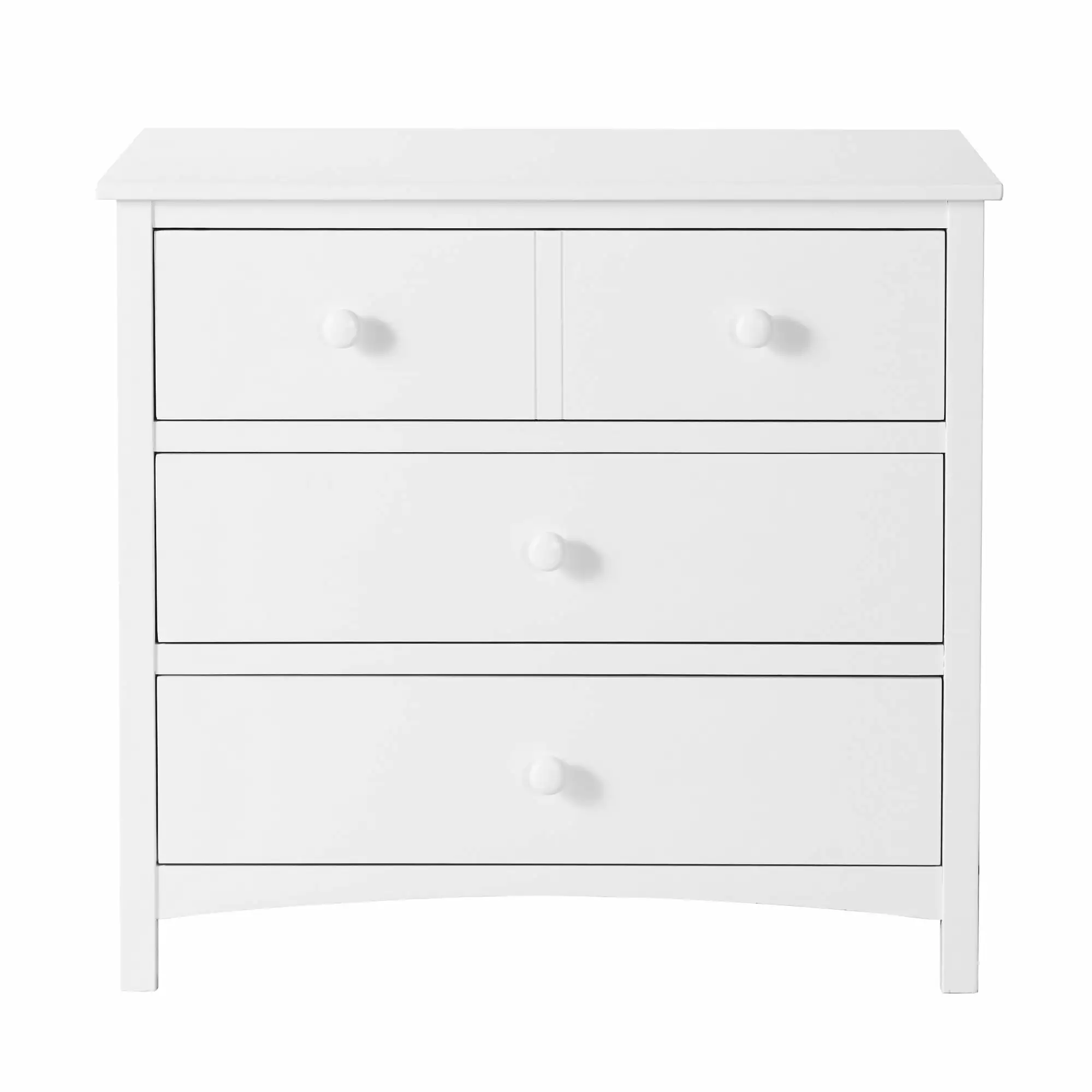 Oxford Baby Universal 3-Drawer Dresser Snow White Nursery or Kids Room