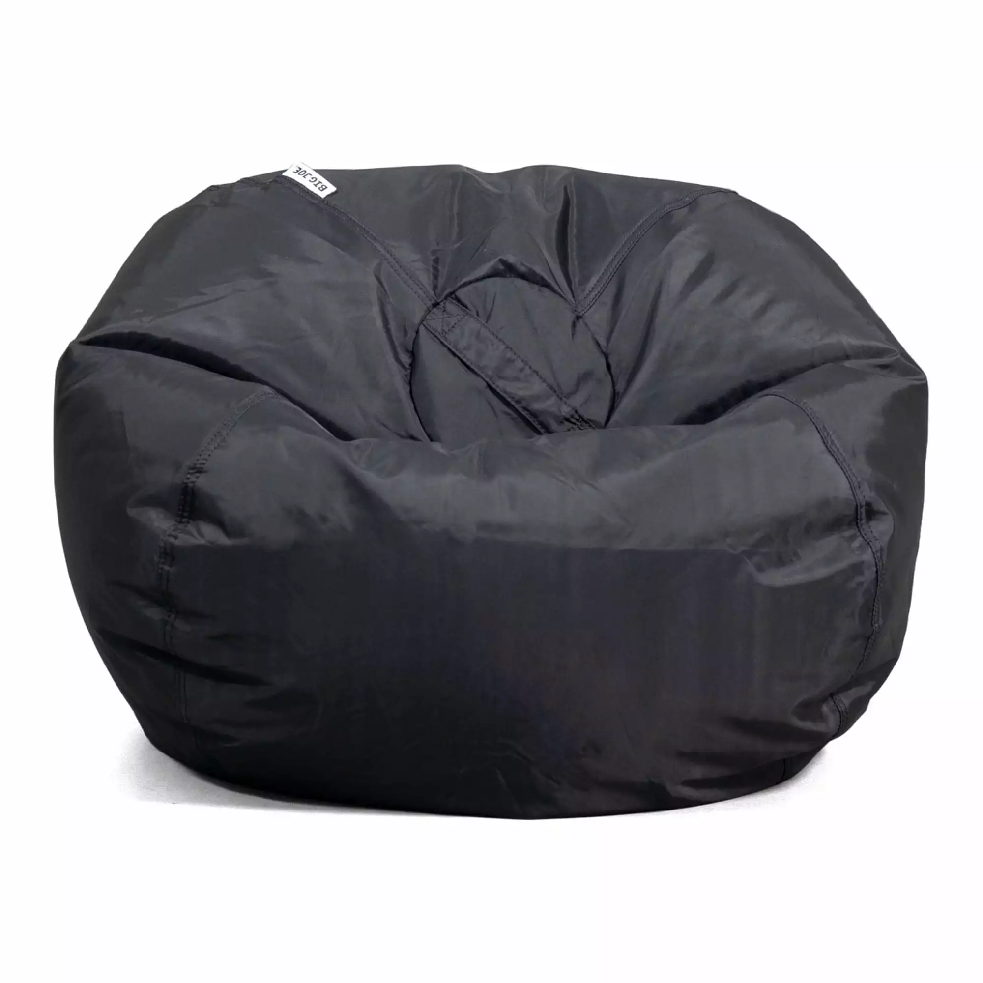 Big Joe Timeless Bean Bag Chair - Black Intelligentmax - 2 Feet Round Polyester Nylon Blend