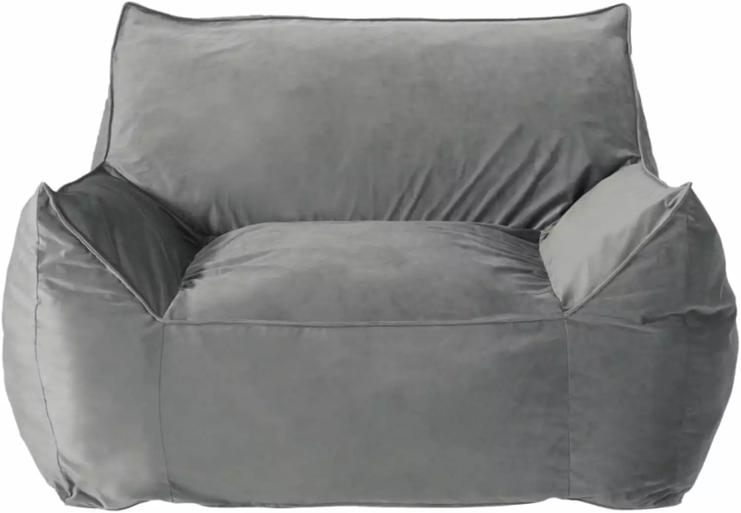 Hooseng Bean Bag Chair Adults Kids Teens Foam Filled Beanbag Sofa Chair Armrests Removable and Machine Washable Velvet Cov...