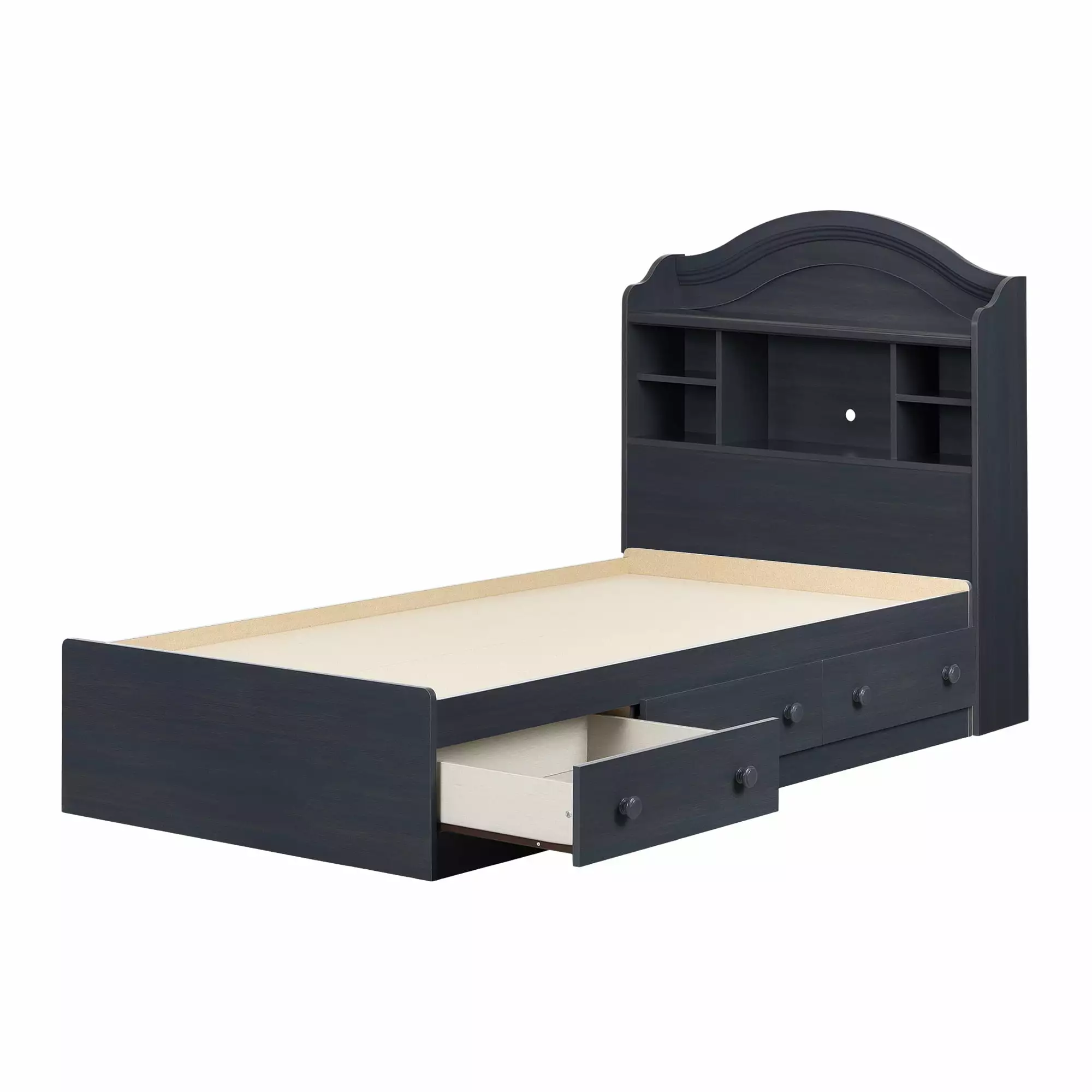 South Shore Summer Breeze Bed Set Mates Bed and Bookcase Headboard Kit