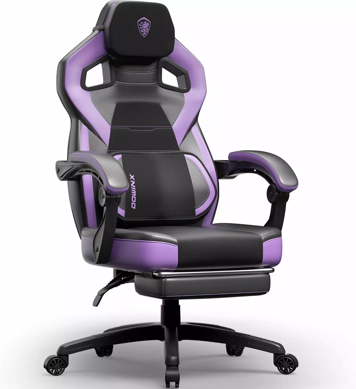 Gaming Chair Footrest - Big and Tall Massage Computer Chair Heavy People Purple FYB