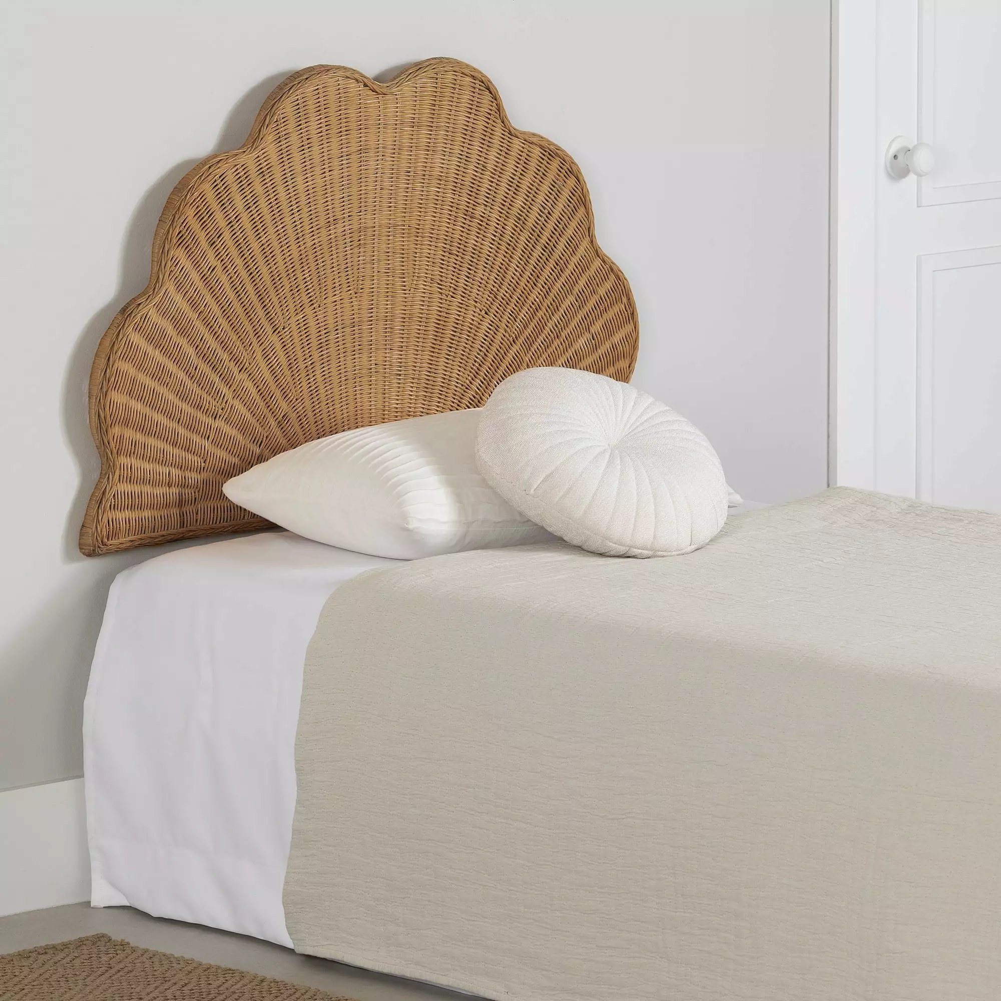 South Shore Bloom Bohemian Harmony Twin Beige Headboard