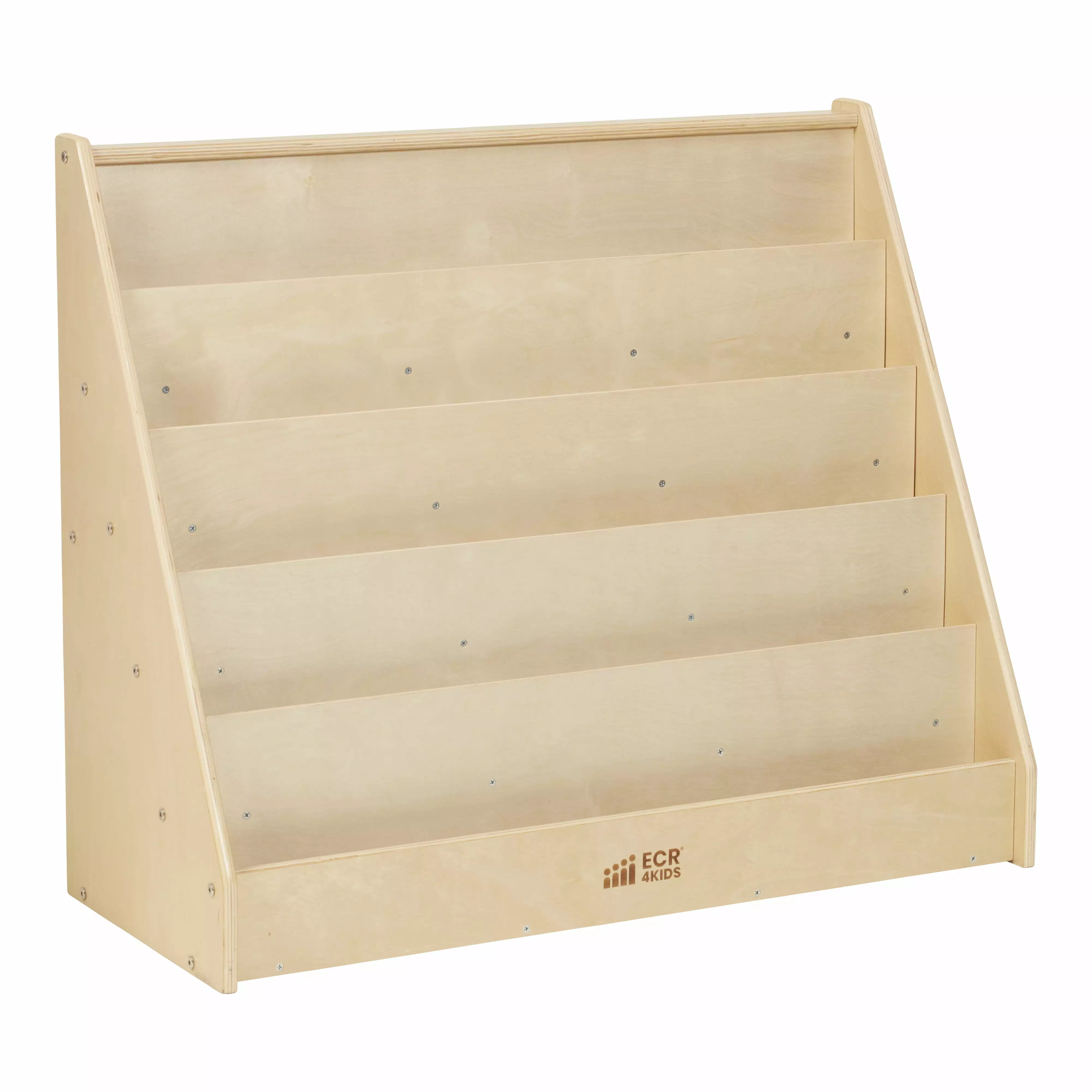 ECR4Kids Single-Sided Book Display Natural Wood Book Display Classroom or Home