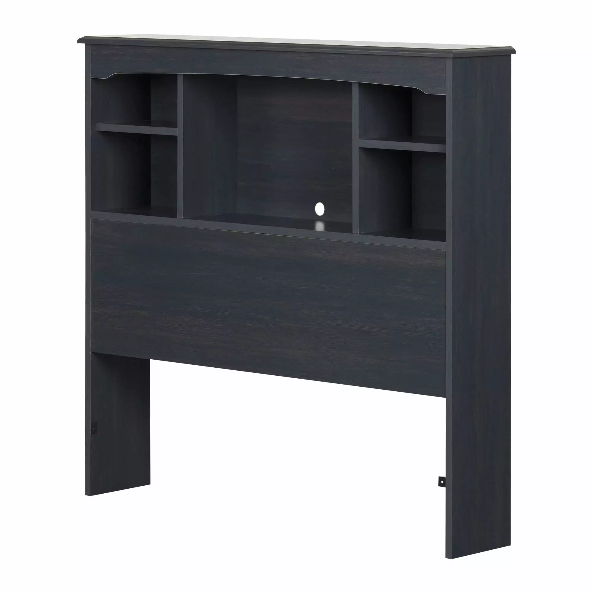 South Shore Aviron Twin Bookcase Headboard 39 Inches Blueberry