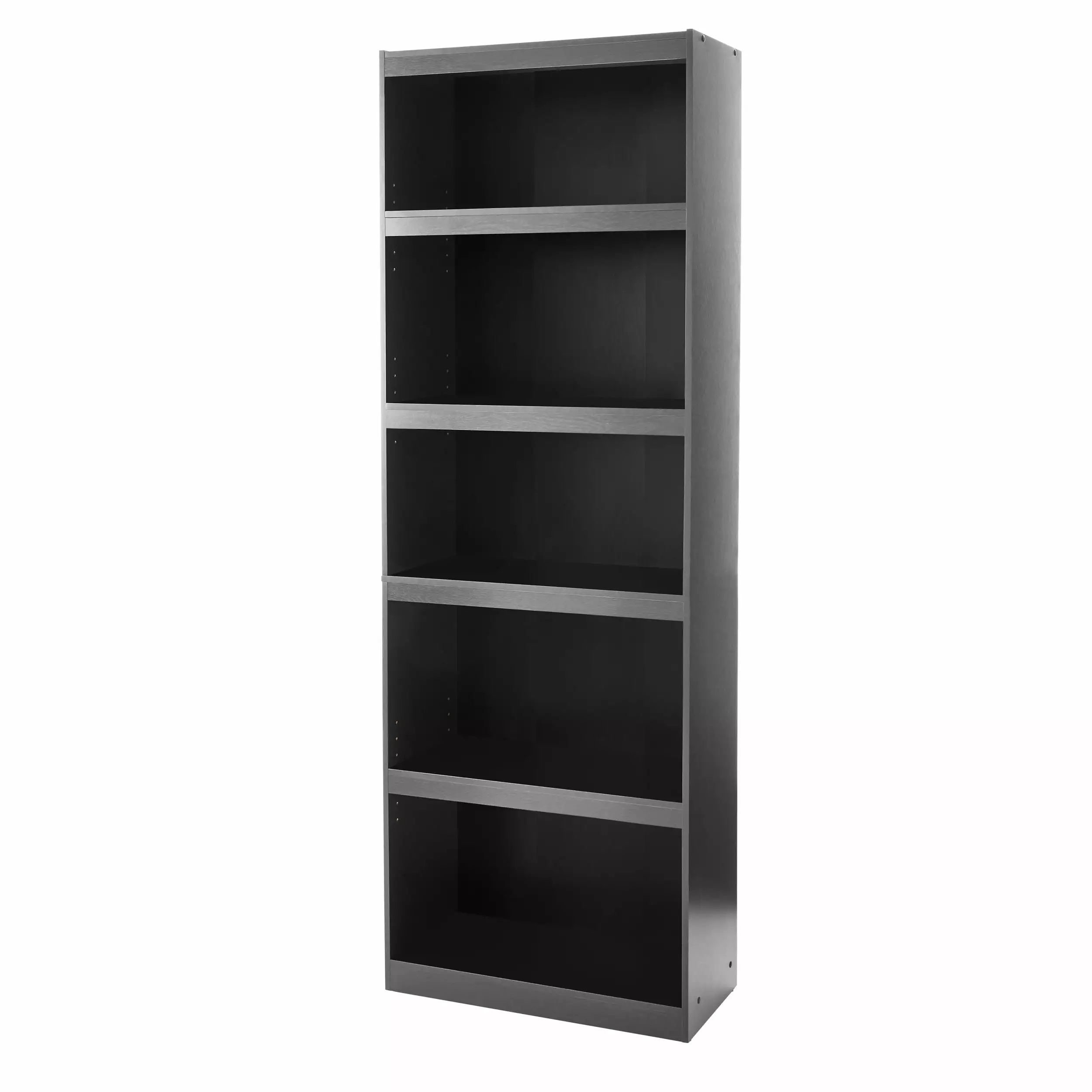 Mainstays Framed 5-Shelf Bookcase True Black Oak