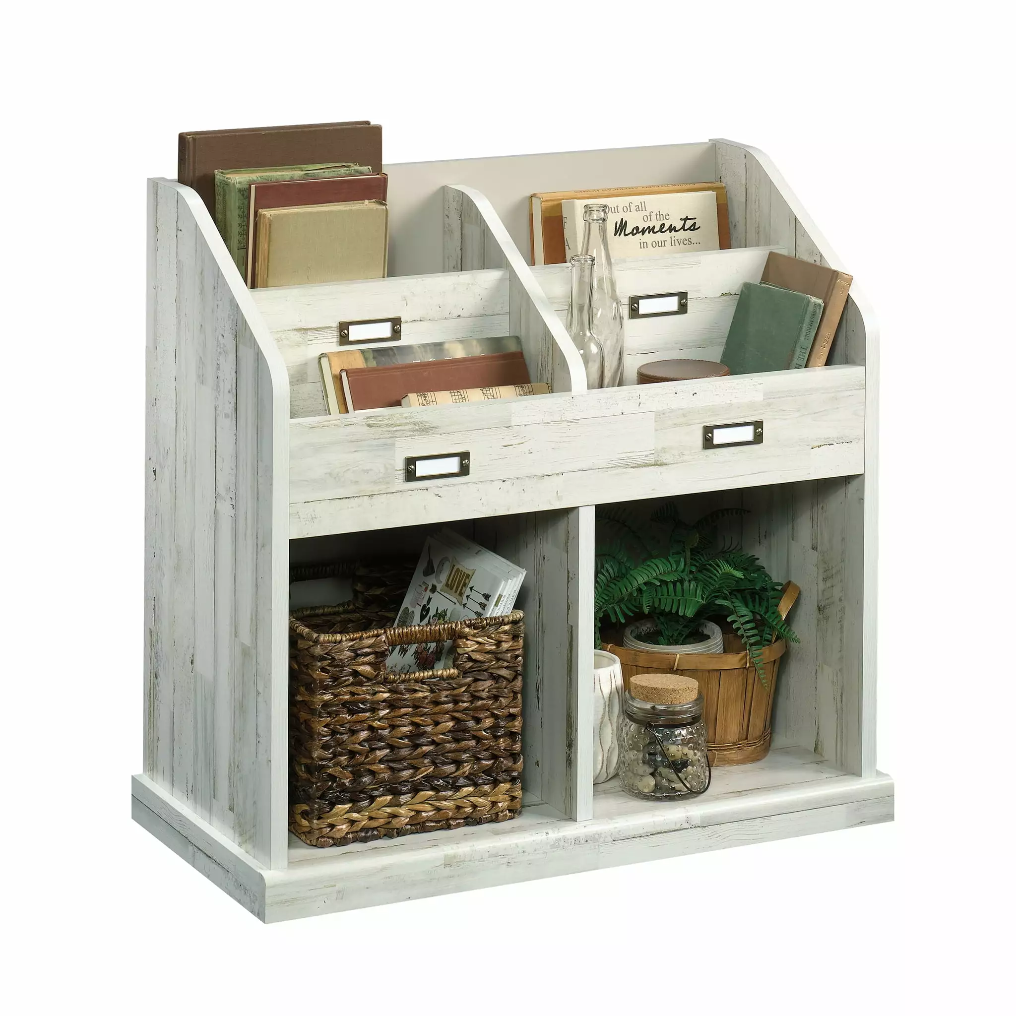 Sauder Barrister Lane Bookcase White Plank Finish