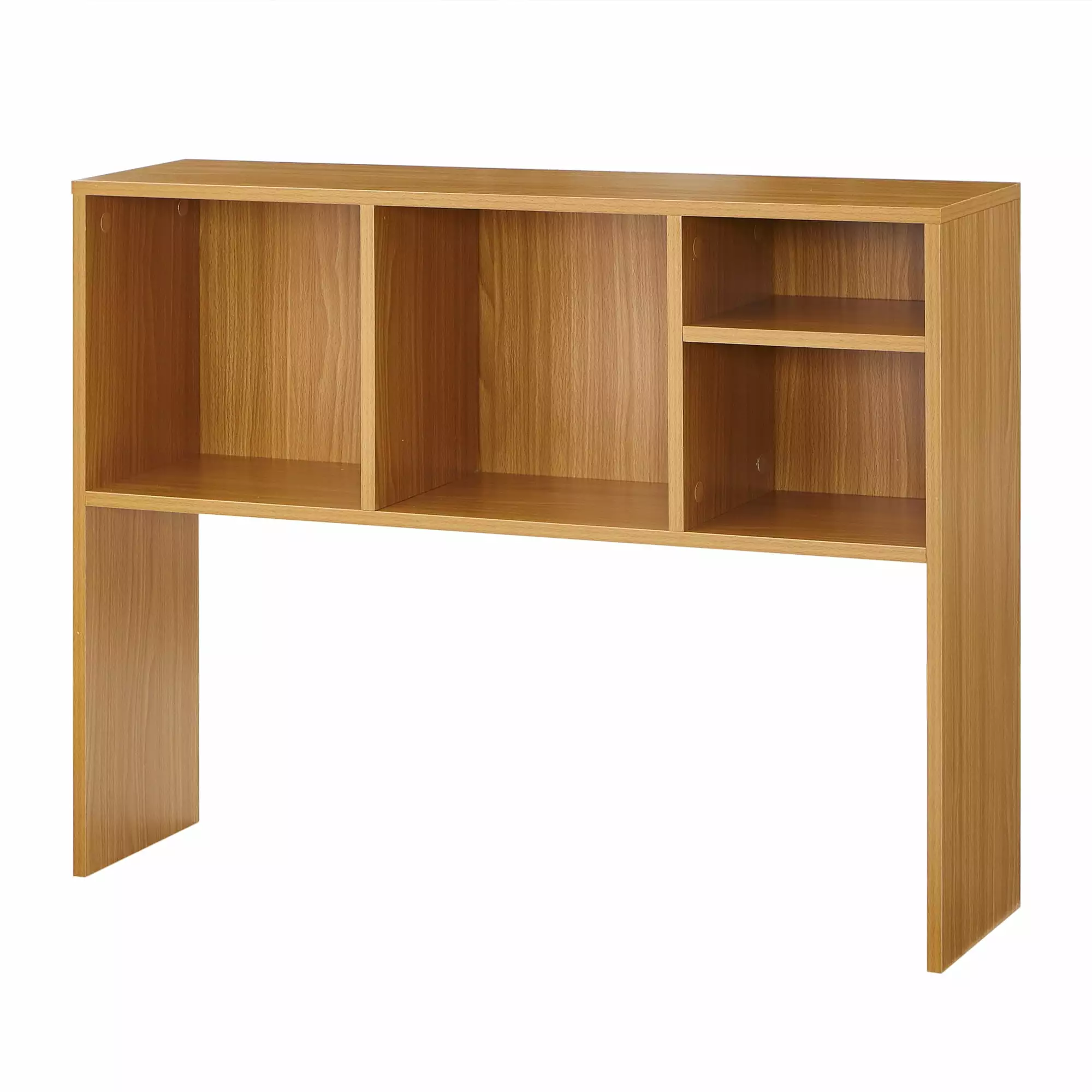 DormCo College Cube Desk Bookshelf - Natural Wood Study Organizer Students