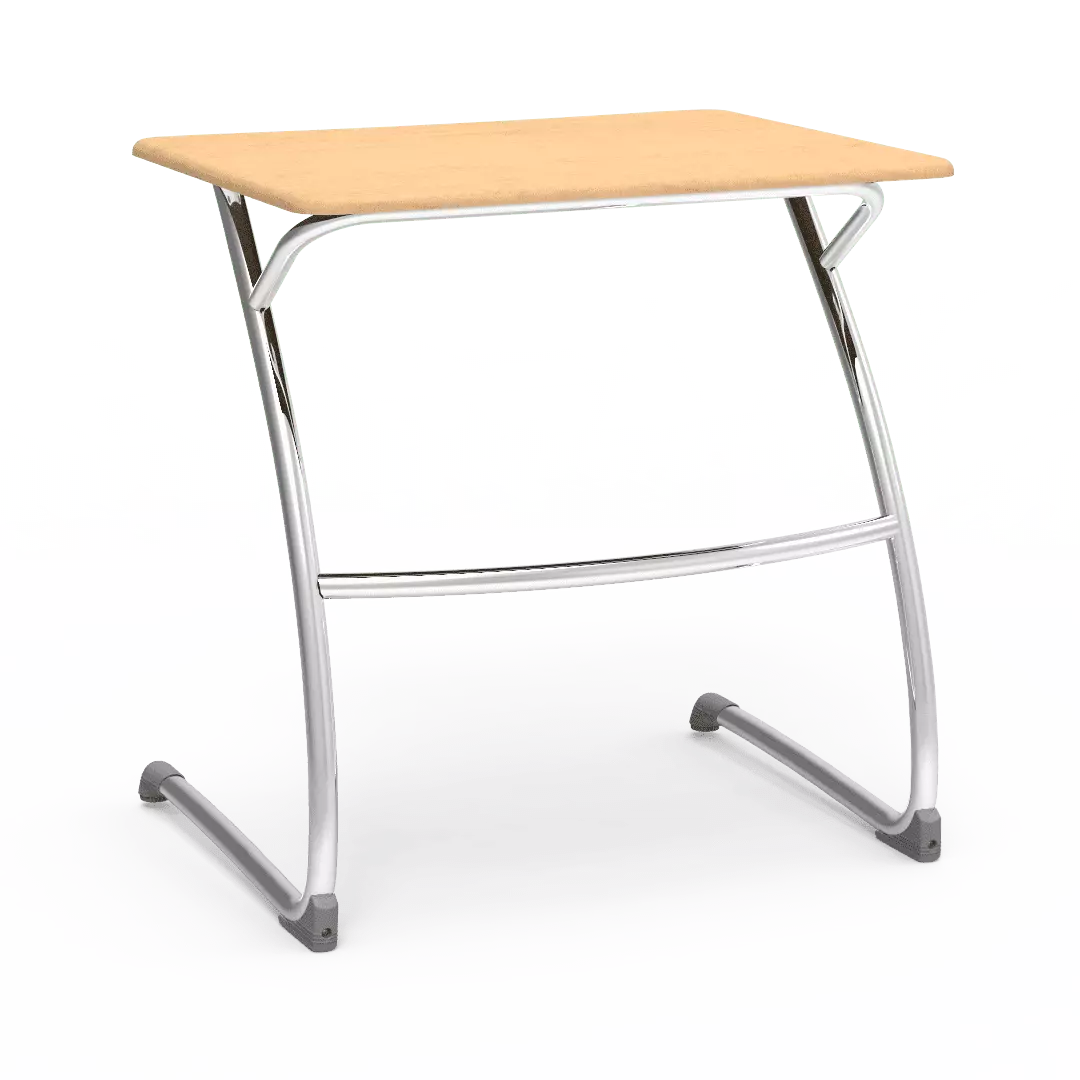 ZUMA Series Cantilever Desk 21 x 28 Inch Top Compact Spaces Virco