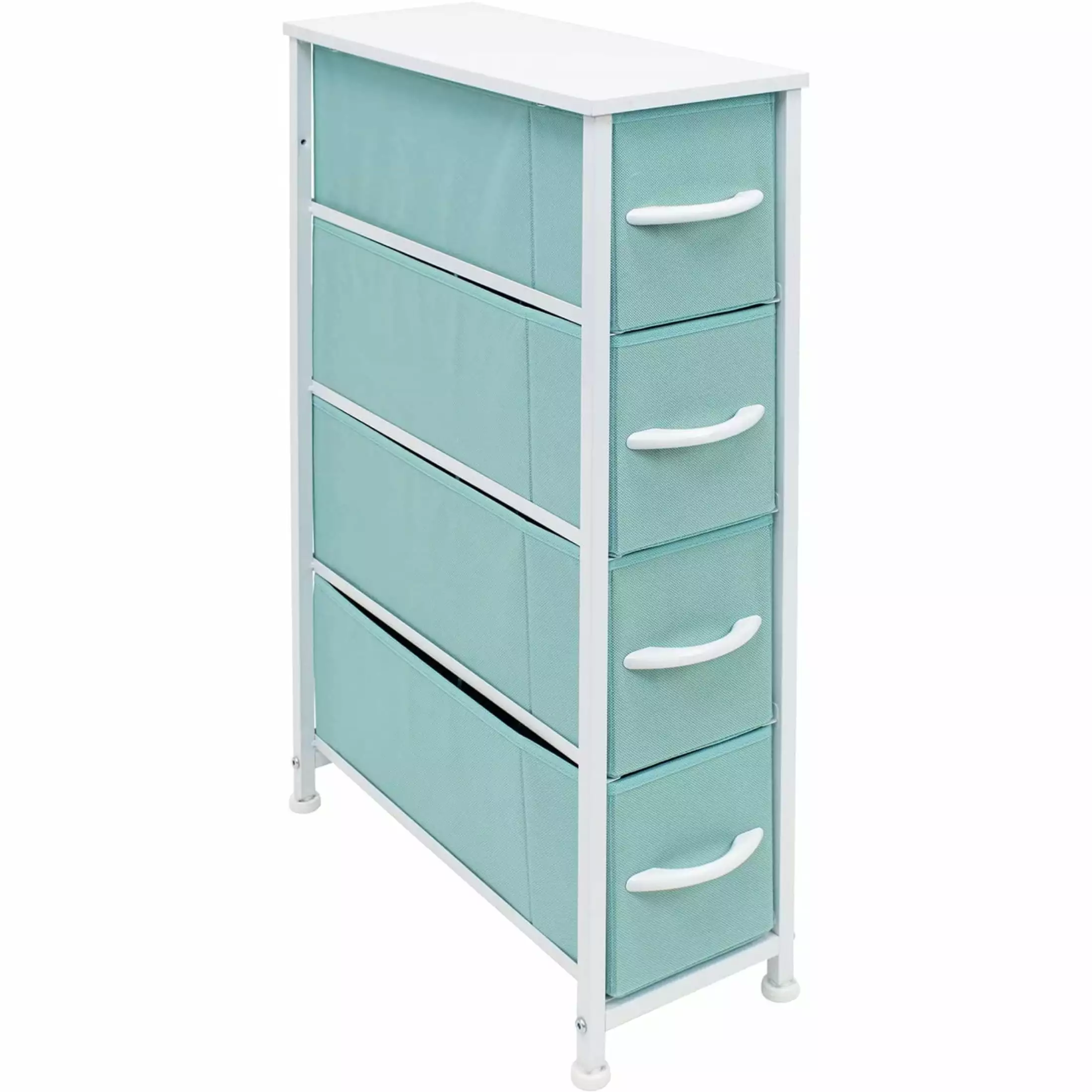 Sorbus Narrow 4-Drawer Dresser Space-saving Storage Children Adults Bedrooms Bathrooms