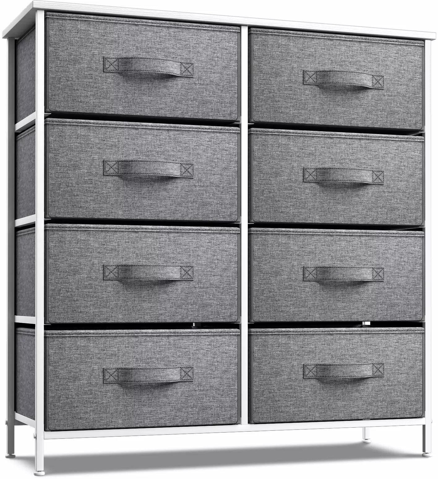 White 8 Drawer Dresser Sorbus - Modern and Spacious Chest Drawers Bedroom Storage