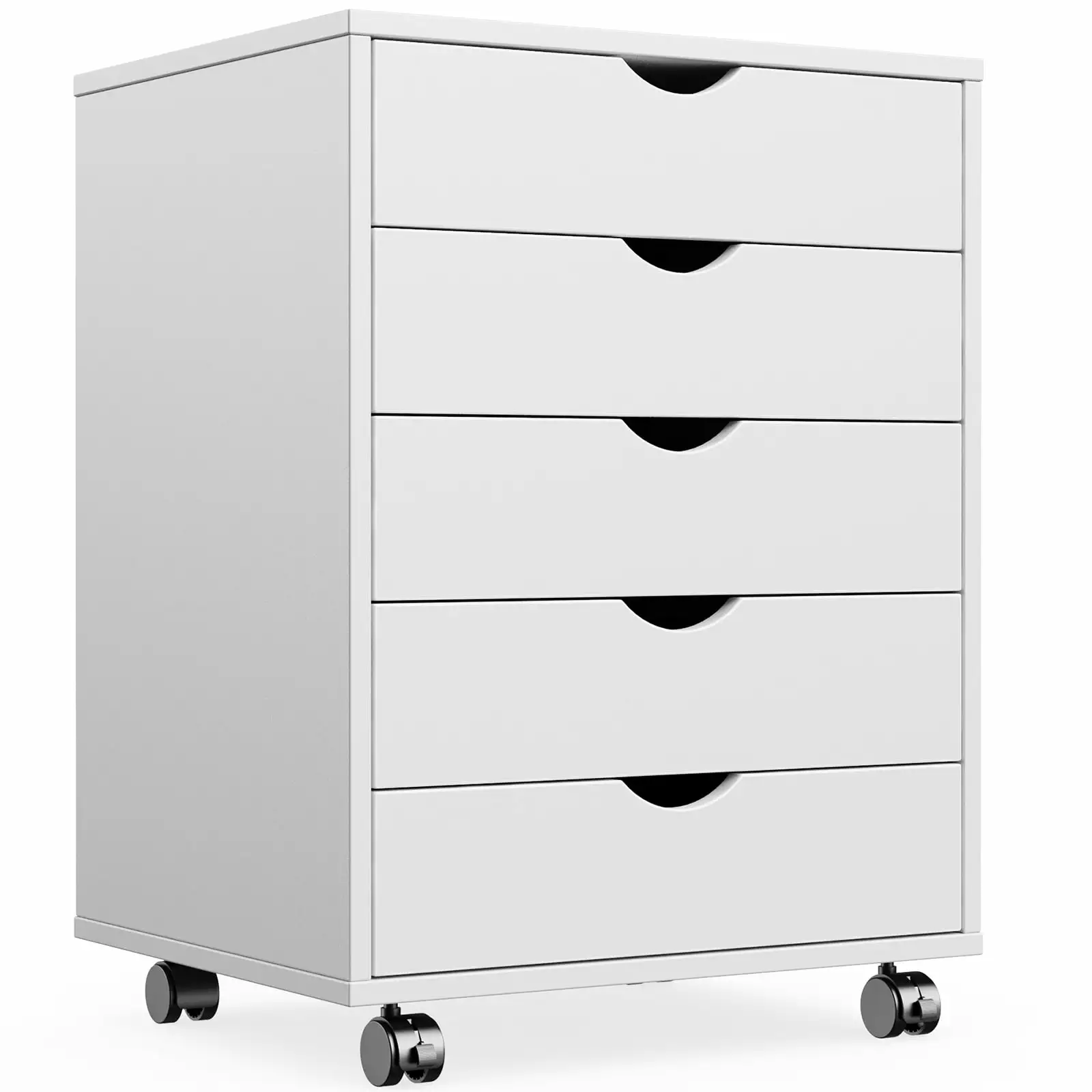 wOod-it 5/7 Drawer Chest Wooden Tall Dresser Storage Cabinet Wheels Office Bedroom