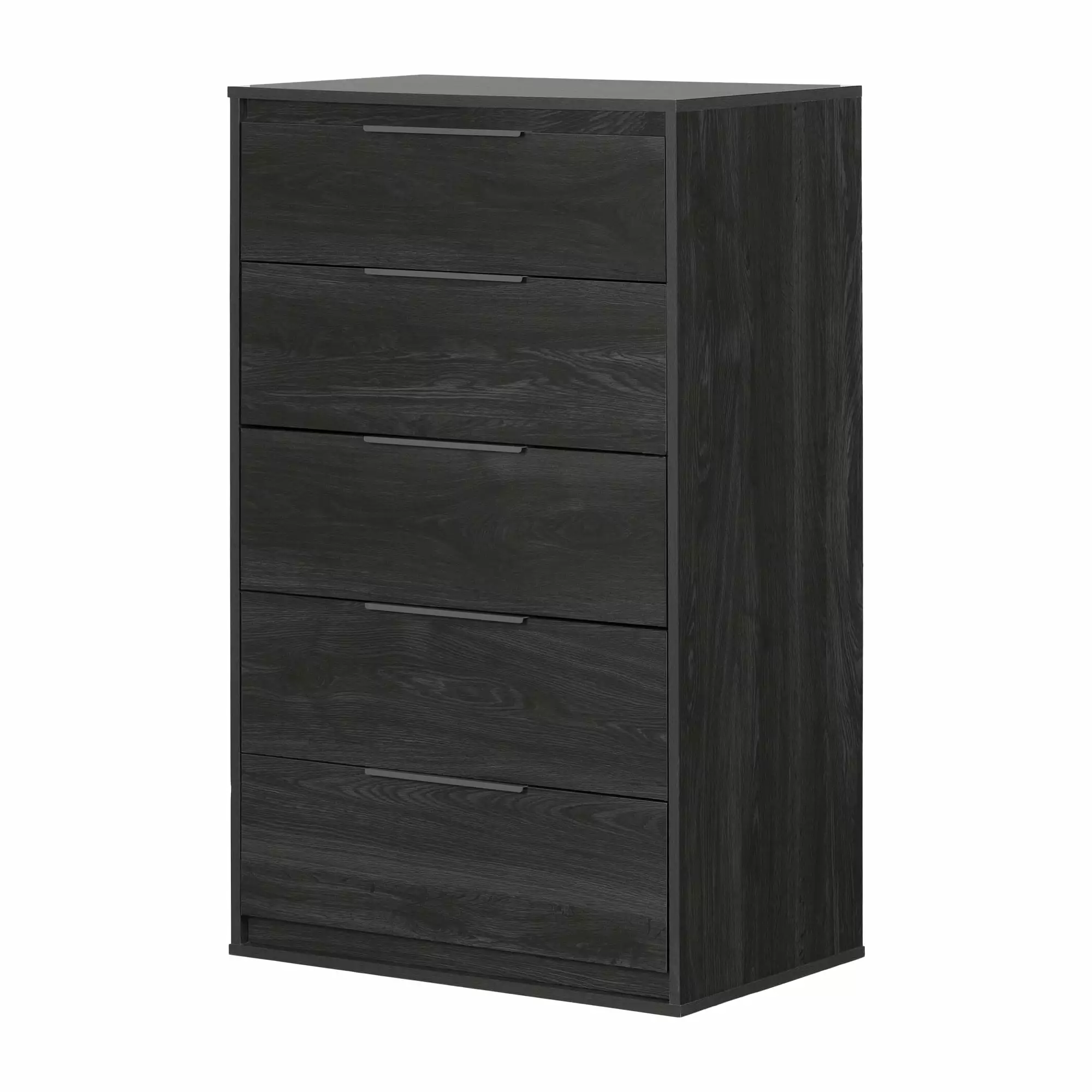 South Shore Hourra Contemporary 5-Drawer Chest Gray Oak Modern Bedroom Storage Furniture