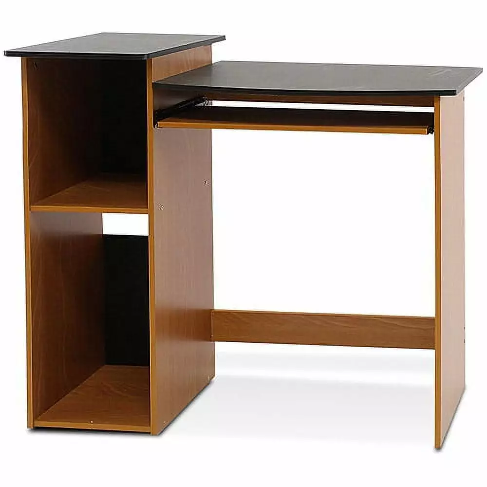 Furinno 99914R1LC/BK Econ Multipurpose Computer Writing Desk Brown Compact Home Office Desk