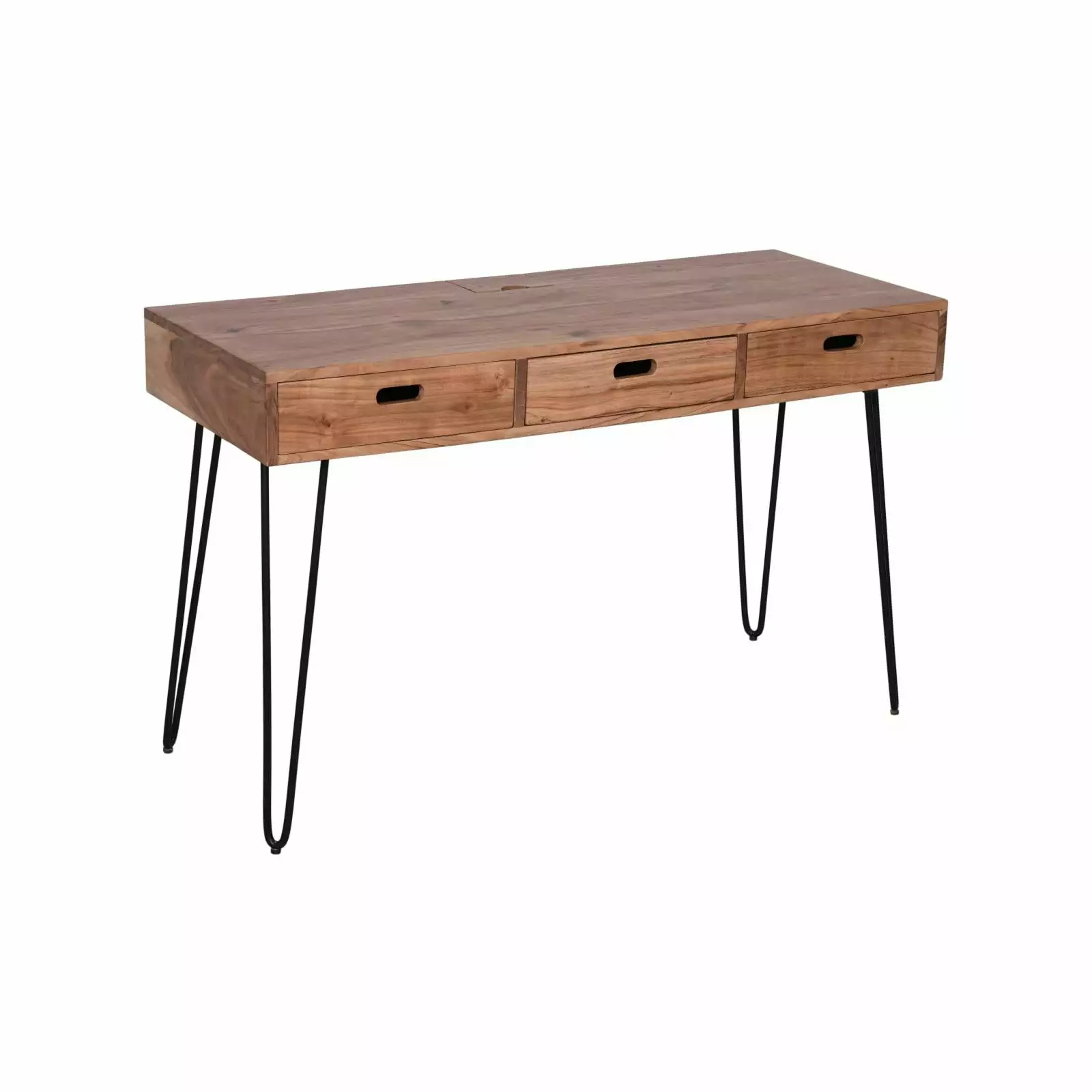 Jofran Rollins Solid Acacia USB Charging Desk - Modern Home Office Furniture JOFRAN INC.