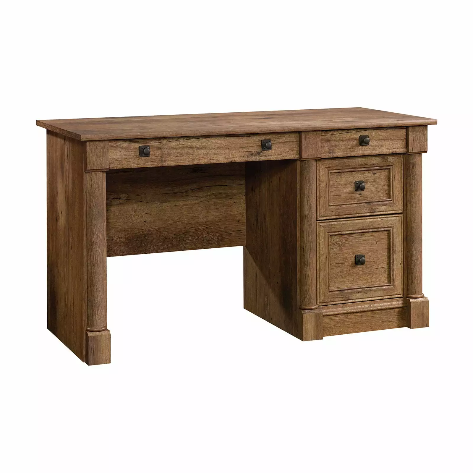 Sauder Palladia Computer Desk Storage Vintage Oak Finish