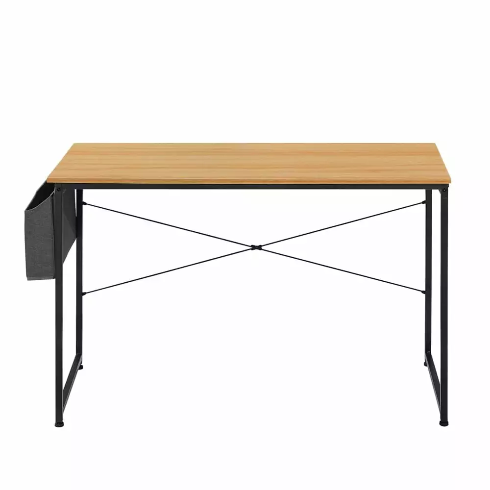 47-Inch Computer Desk Storage Bag - Light Brown Home Office Writing Study Desk Modern Simple Laptop Table Unbrand