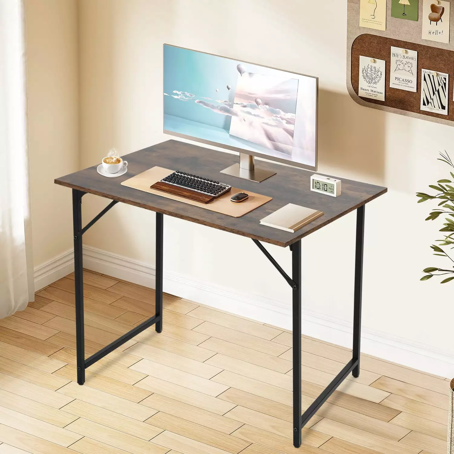 XF XINFENG 32 Inch Computer Desk - Height Adjustable Modern Office and Study Table