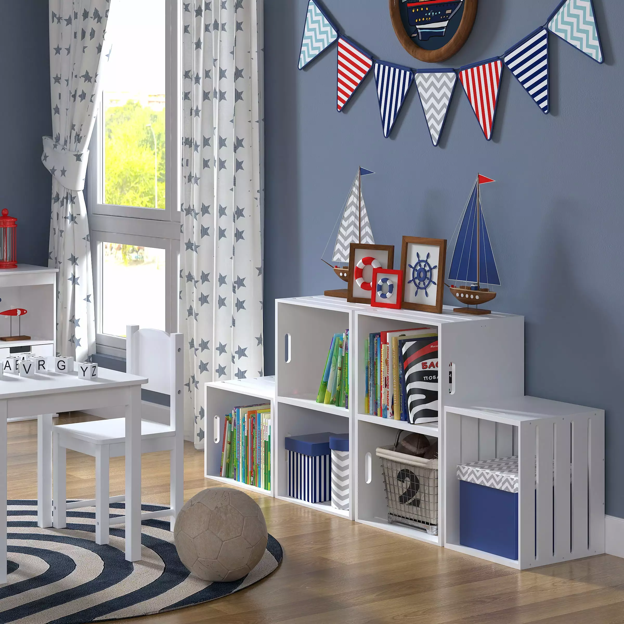Ulifance Adjustable Bookcase 4 Cube Open Shelf Bookshelf Home Office White AROMEI