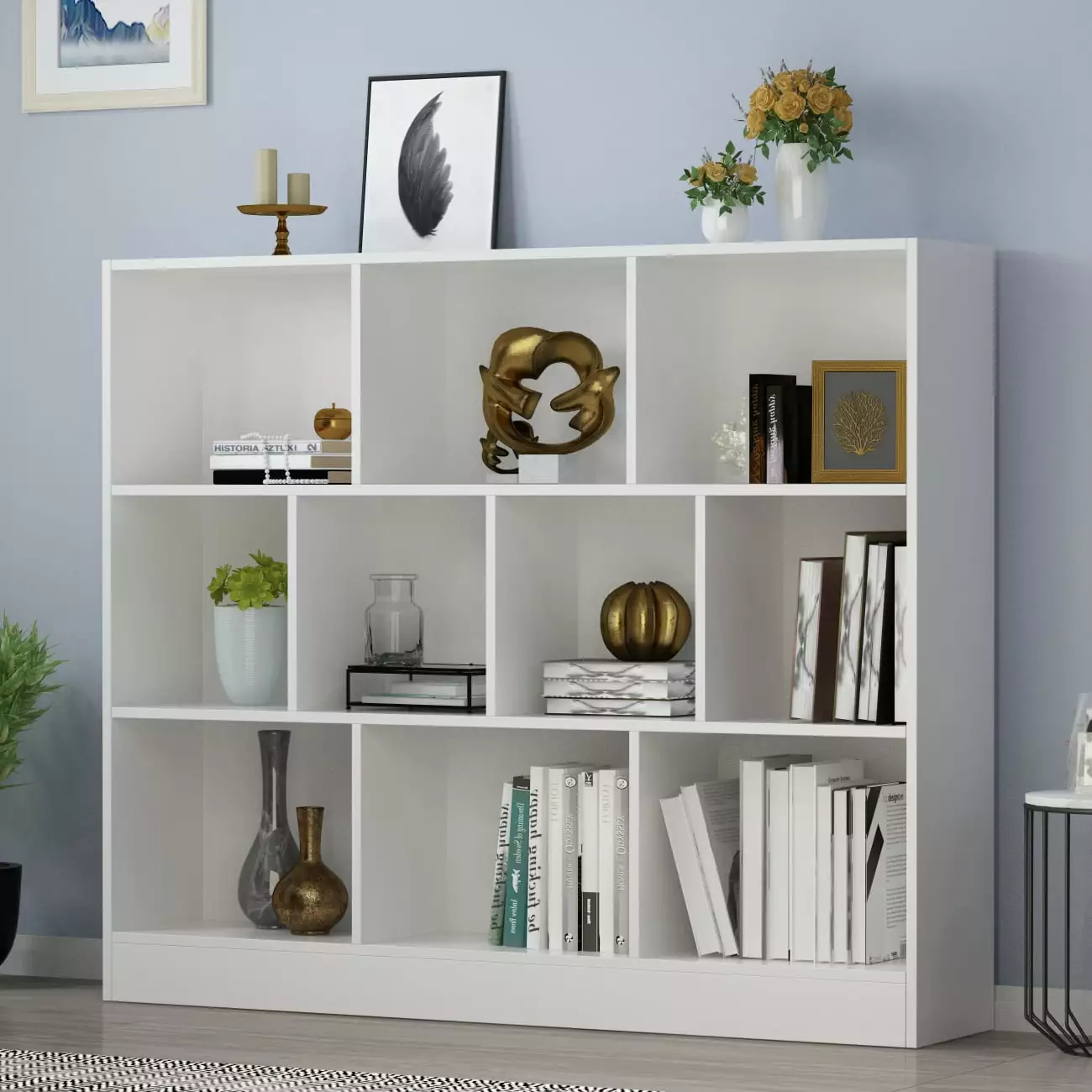 FUFU&GAGA 10-Cube Storage Shelf - Multipurpose Cubby Shelving Unit - Bookcase Bookshelf Home Office Living Room Bedroom - ...