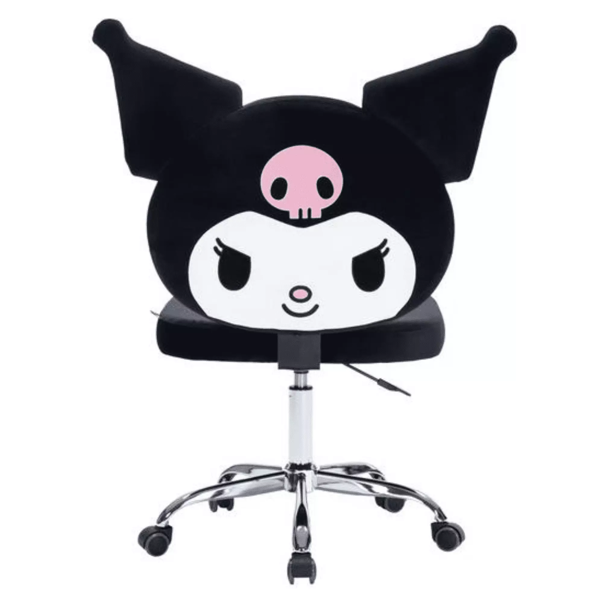 Impressions Vanity Kuromi Armless Swivel Desk Chair Adjustable Height Black IMPRESSIONS VANITY ?? COMPANY