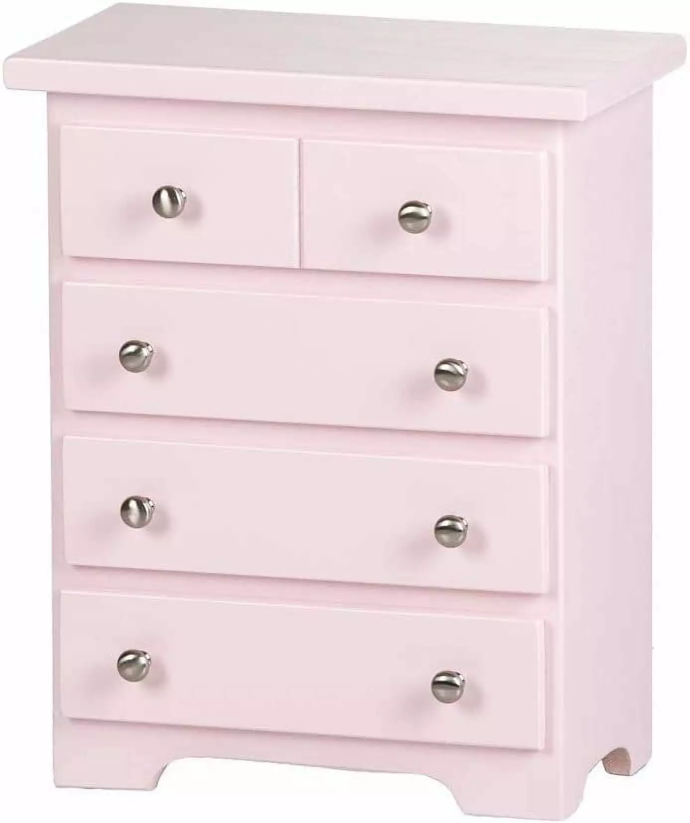 Amish-Made Rebekah's Gathering Doll Chest Drawers Pink Wooden Dresser Amish Toy