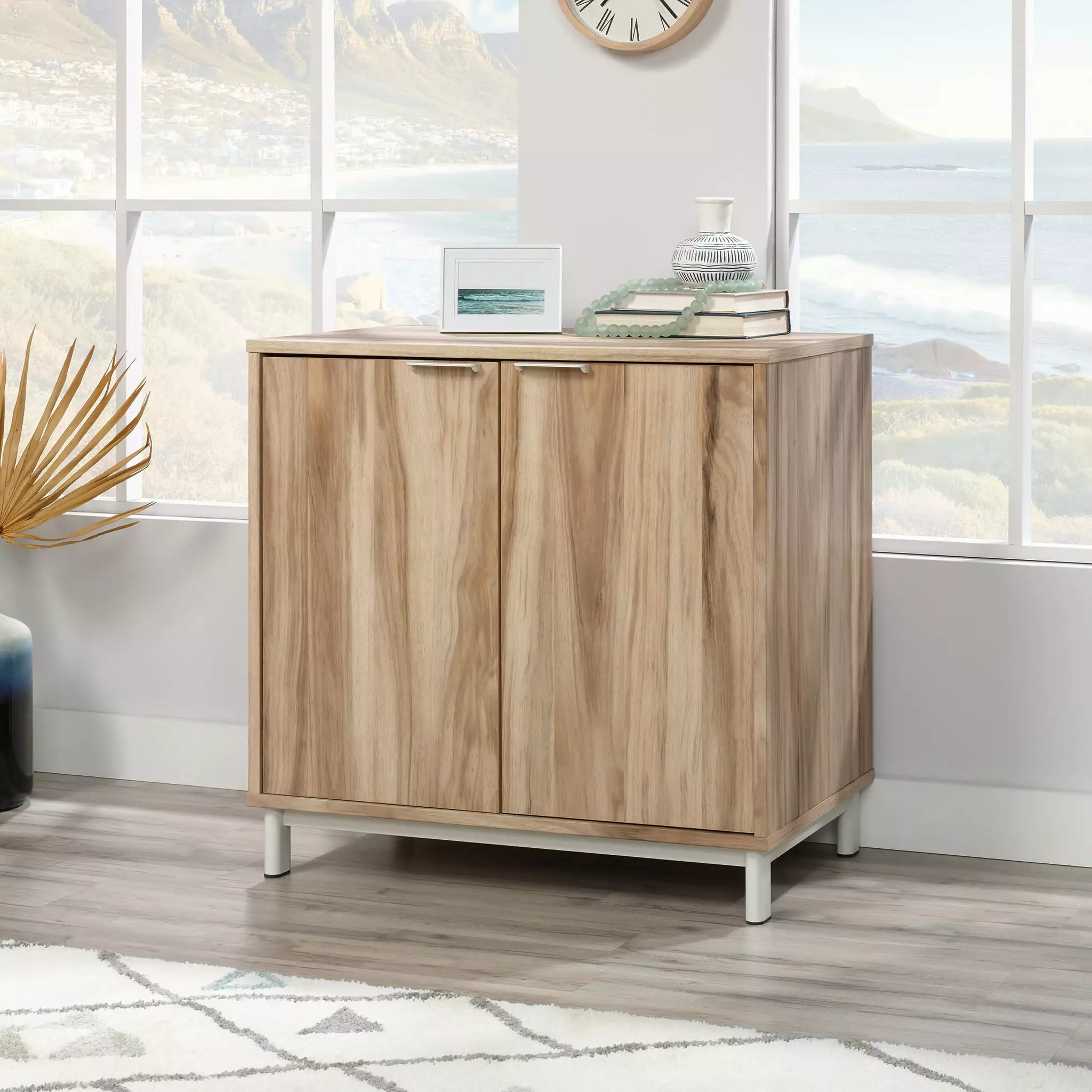 Sauder Portage Park Bookcase Door Kit Kiln Acacia Finish
