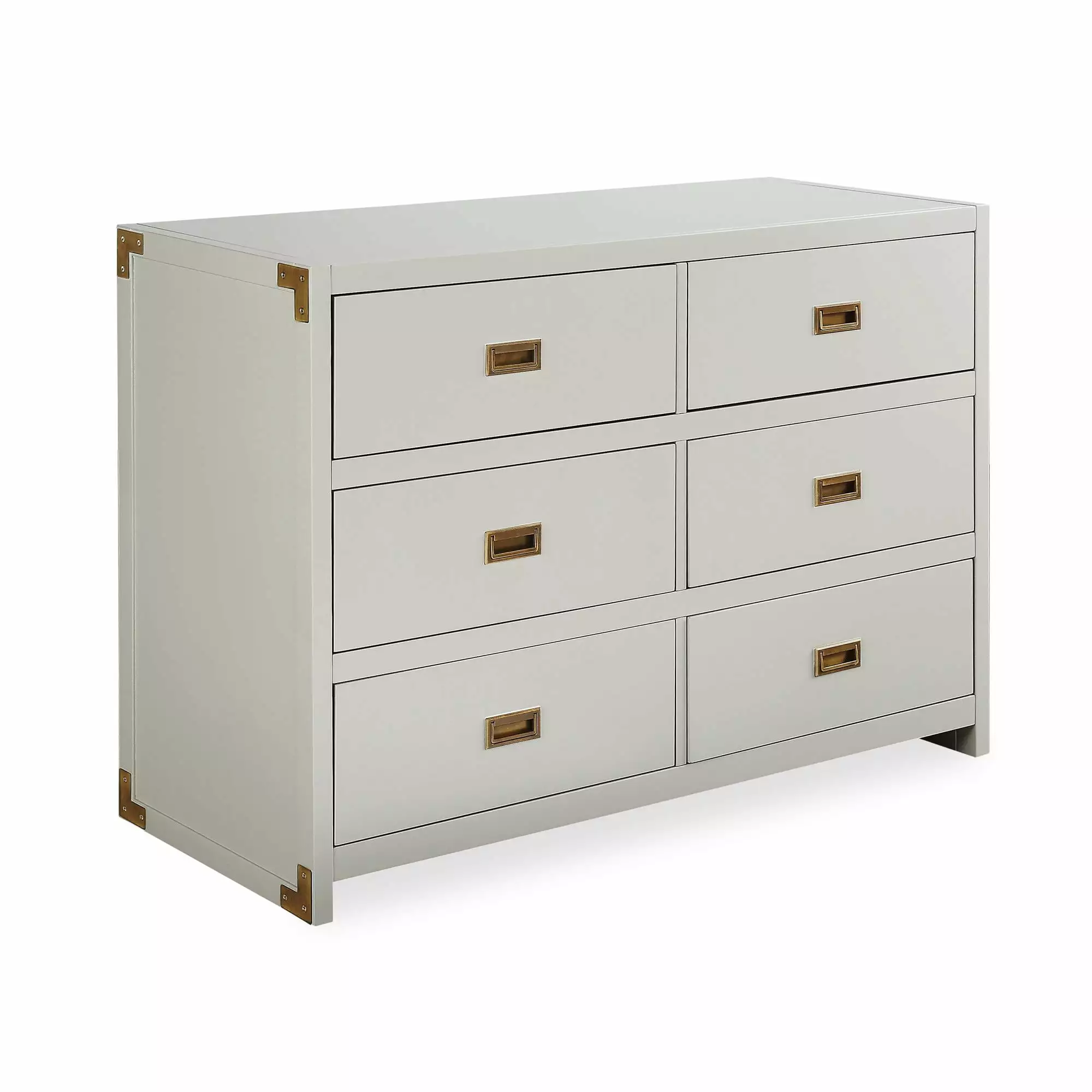 Baby Relax Miles 6-Drawer Dresser Soft Gray