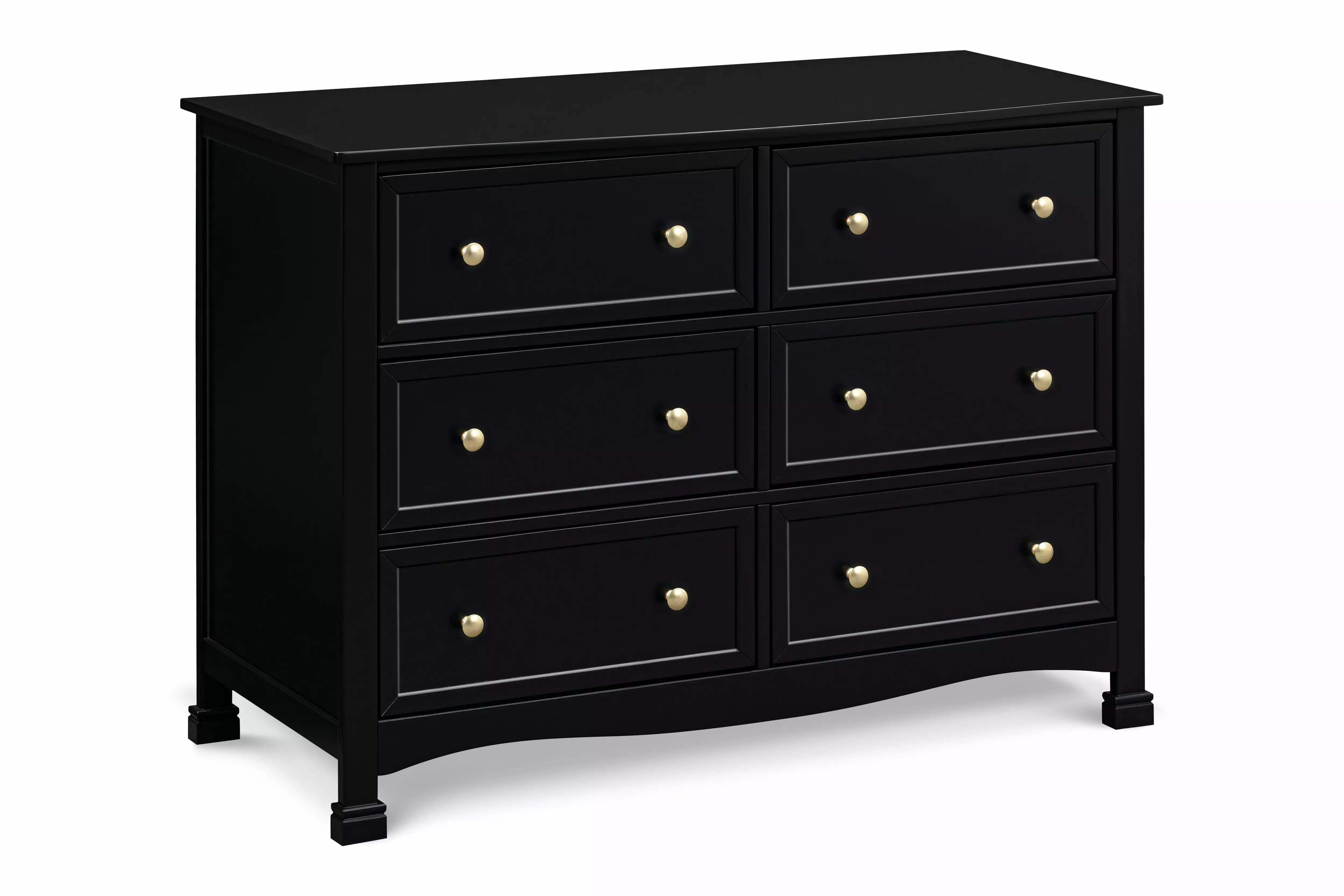 DaVinci Kalani 6-Drawer Double Wide Dresser Ebony