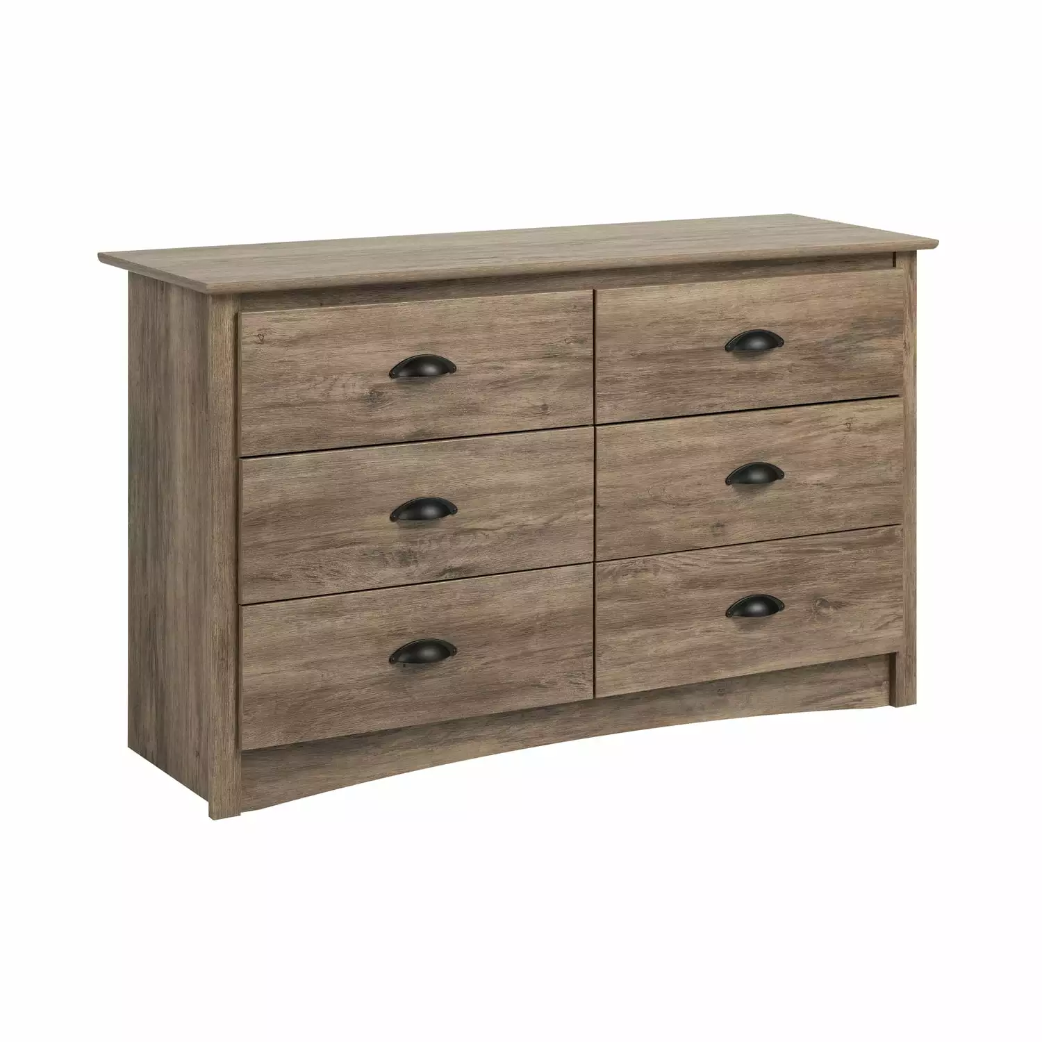 Prepac Salt Spring 6 Drawer Double Dresser Space Saving Drifted Gray PREPAC RTA STORAGE & FURNITURE