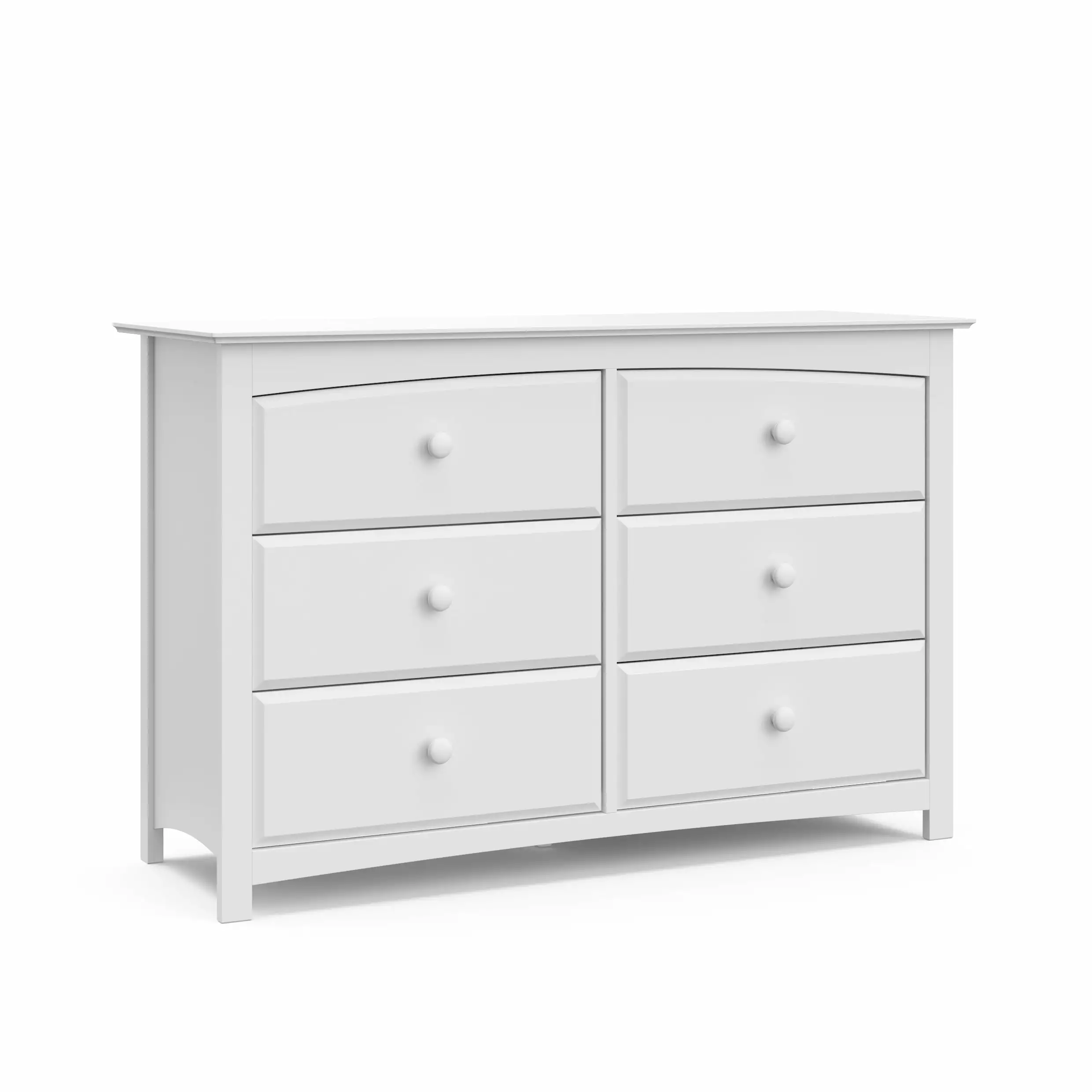 Storkcraft Kenton 6 Drawer Nursery Double Dresser White