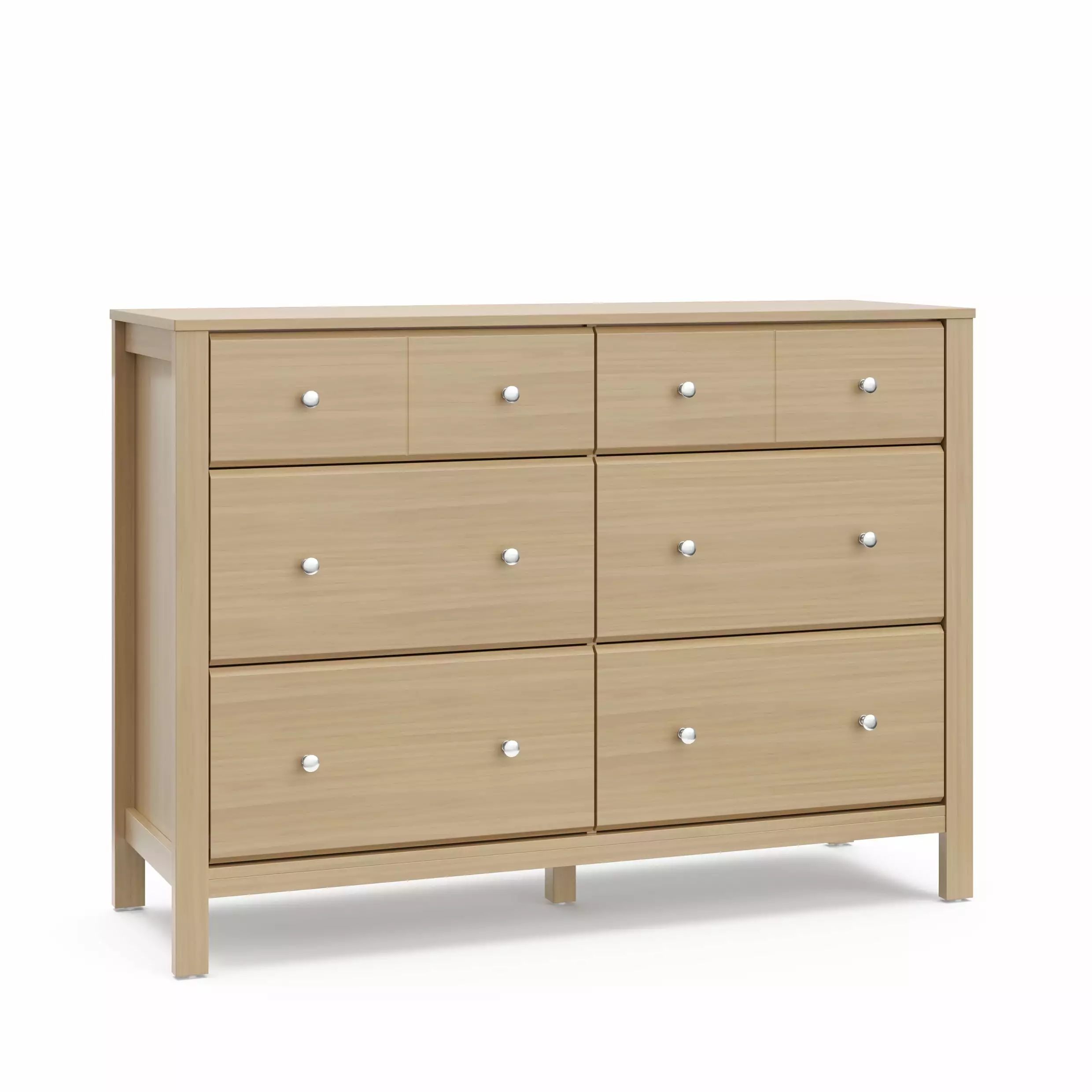 Storkcraft Horizon 6 Drawer Nursery Double Dresser Driftwood