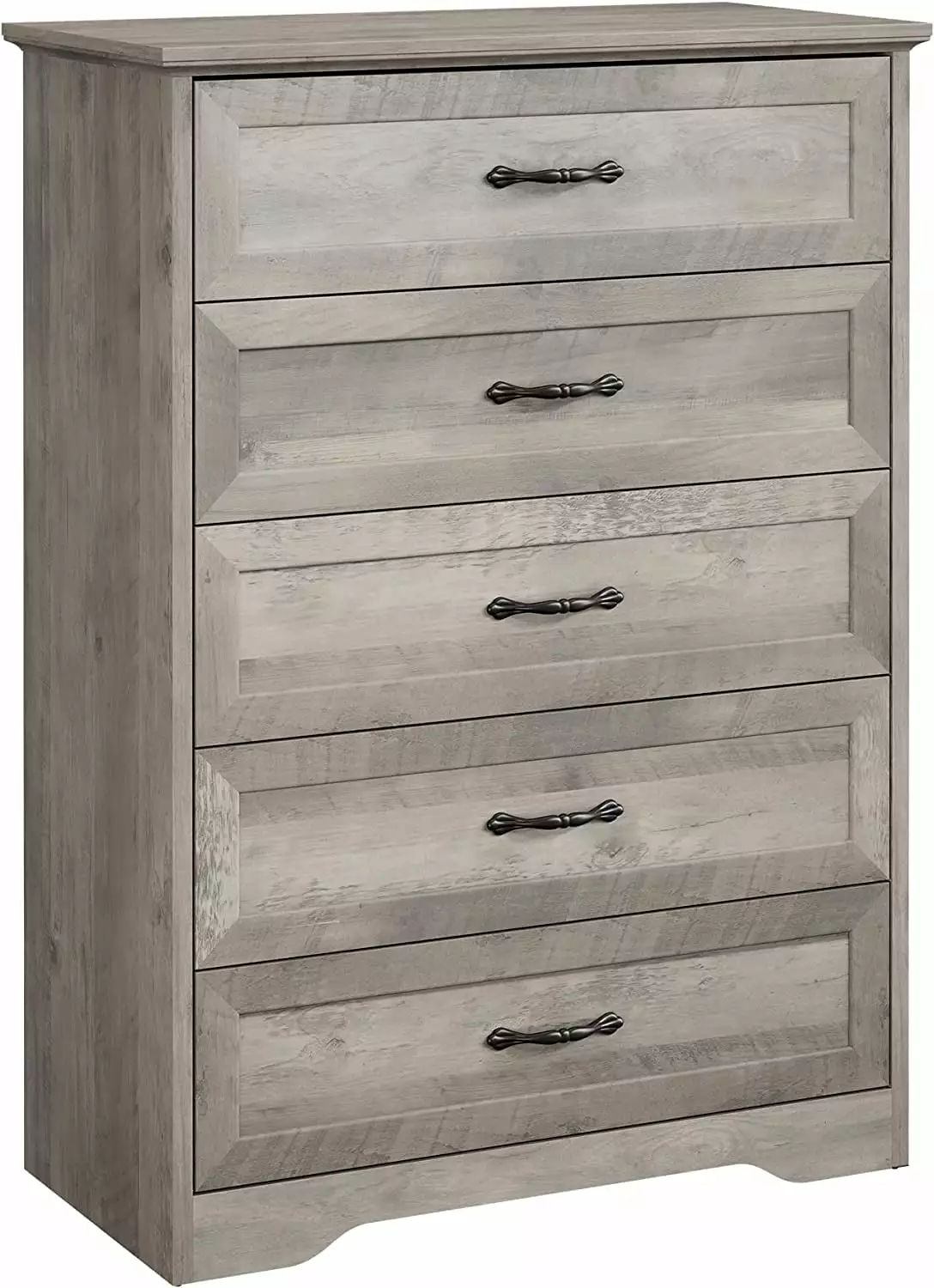 Dresser Bedroom 5 Drawers Tall Wood Drawer Dresser Chest Drawers Bedroom Closet Living Room Nursery and Kids Room Grey Lum...