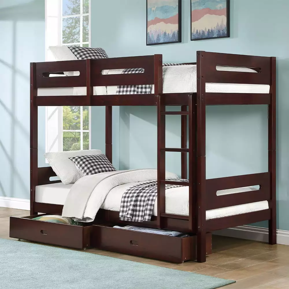 Acme Nissa 2 Drawers Optional Espresso Finish Dresser Bedroom Storage Acme Furniture