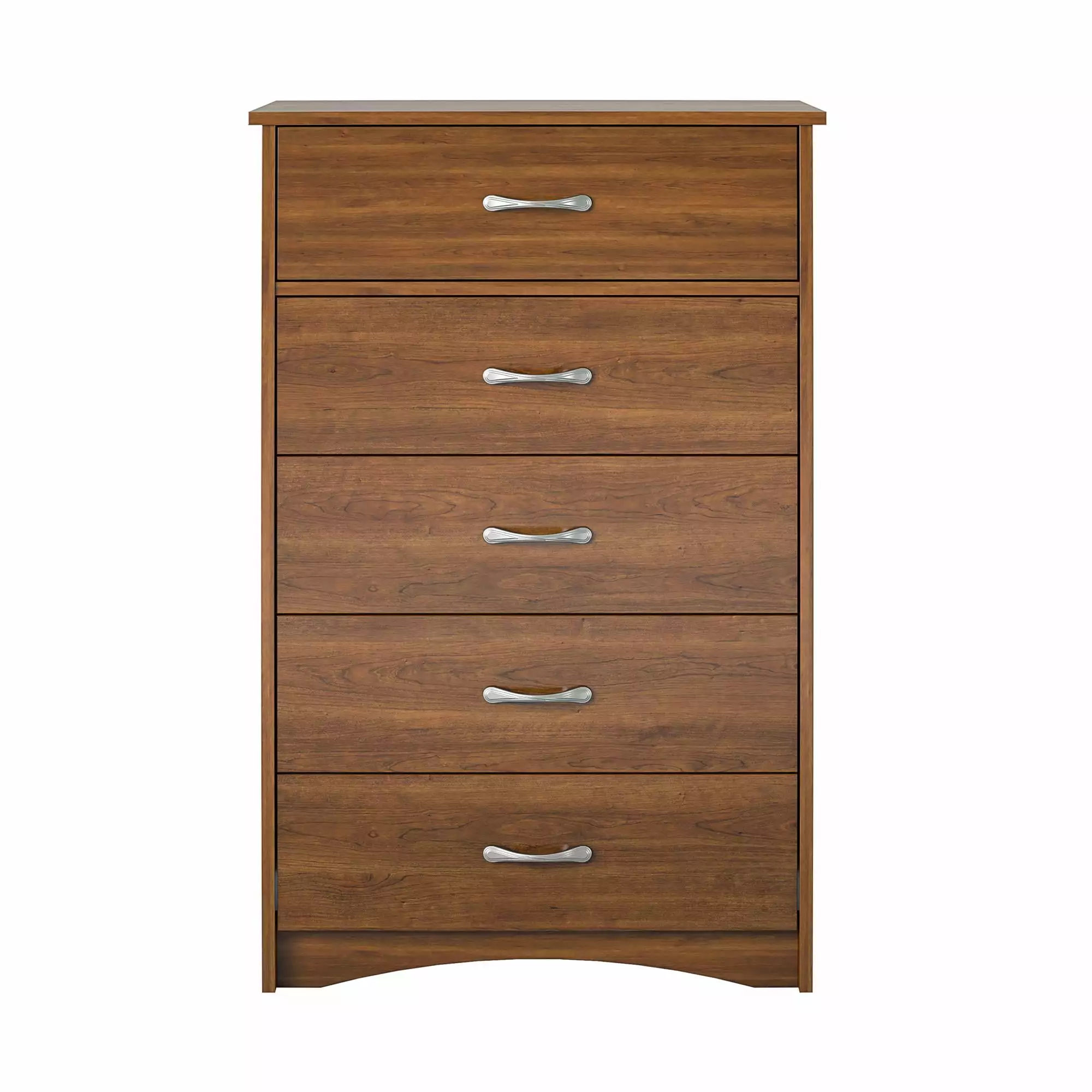 Ameriwood Home Jerry Hill Tall 5 Drawer Dresser Brown Oak
