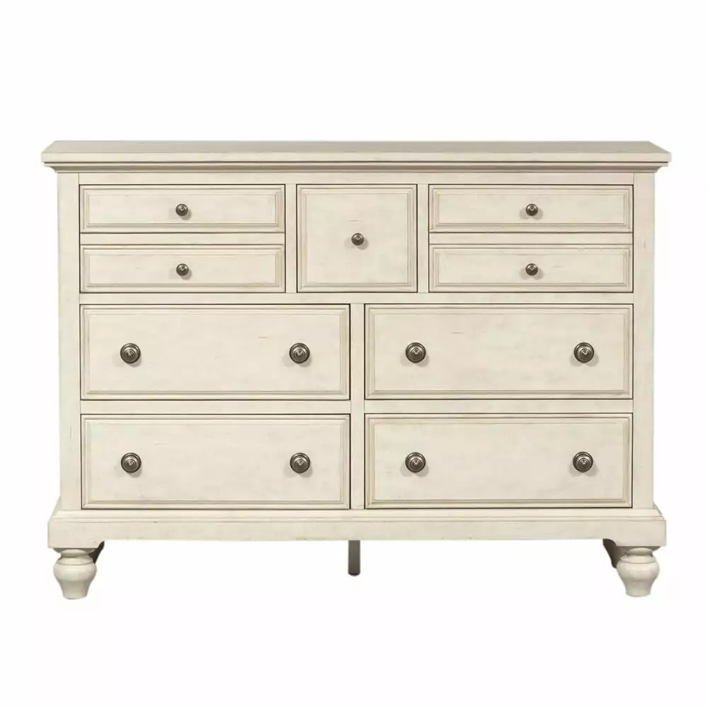 High Country White 7 Drawer Chesser Bedroom Dresser Storage Furniture Liberty Furniture