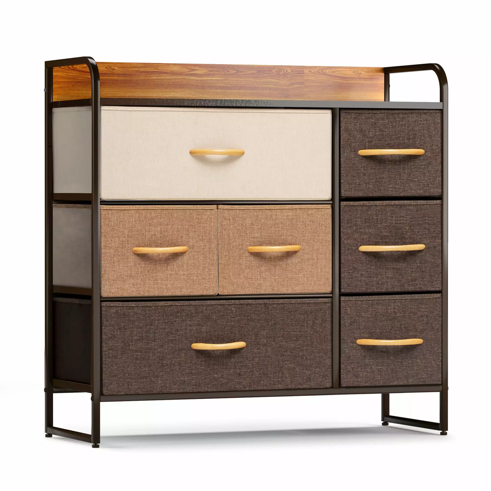 Pellebant 7 Drawers Wide Dresser - Vertical Storage Tower Chest Bedroom