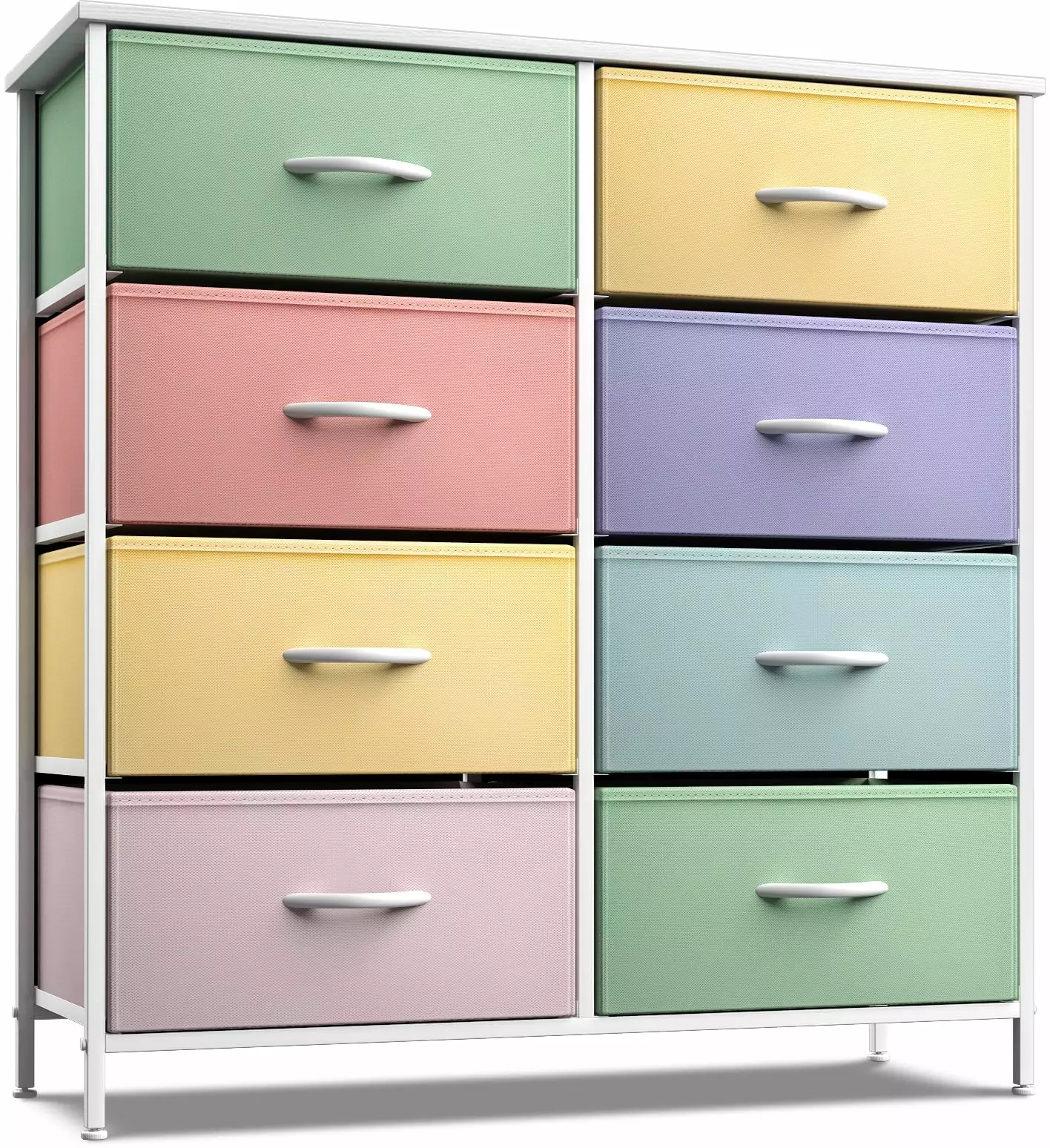Sorbus Multi-Bin Toy Arranger Kids Bedroom Playroom 8 Color Drawer Storage Dresser