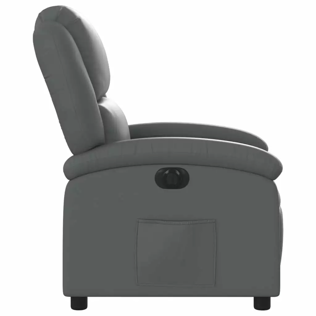 Andoer Faux Leather Recliner Chair Elderly - Padded Seat Living Room Recliner 0313038c