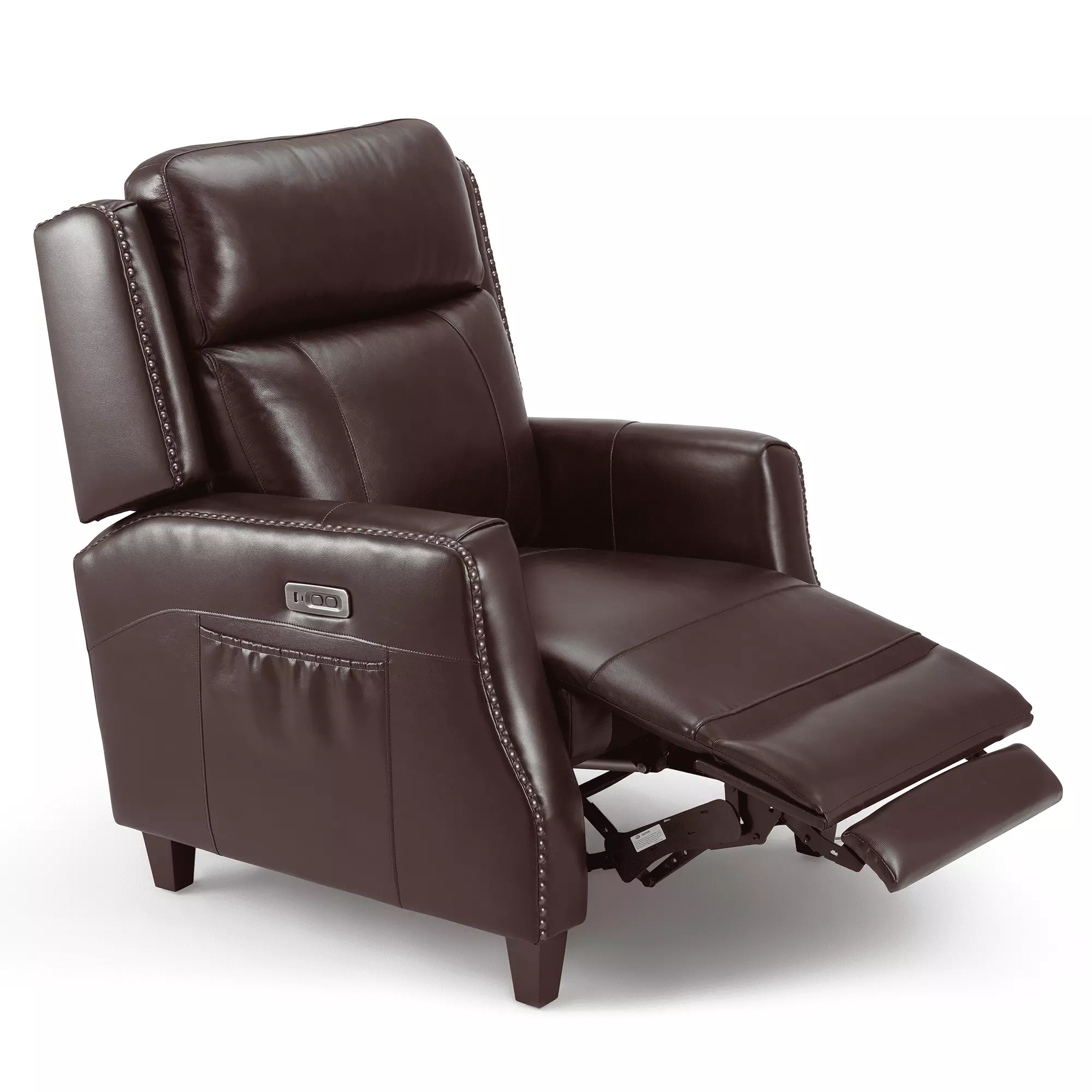 Cottinch Electric Power Recliner Chair Modern Upholstered Genuine Leather Recliner Sofa