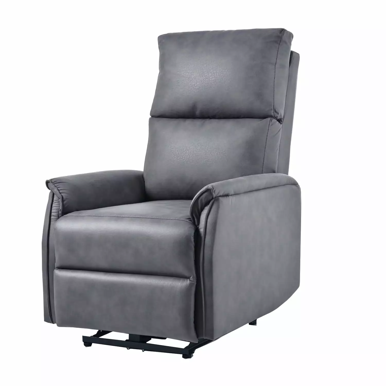 Clearance Electric Power Recliner Chair USB Ports Dark Gray Small Space Best Chair